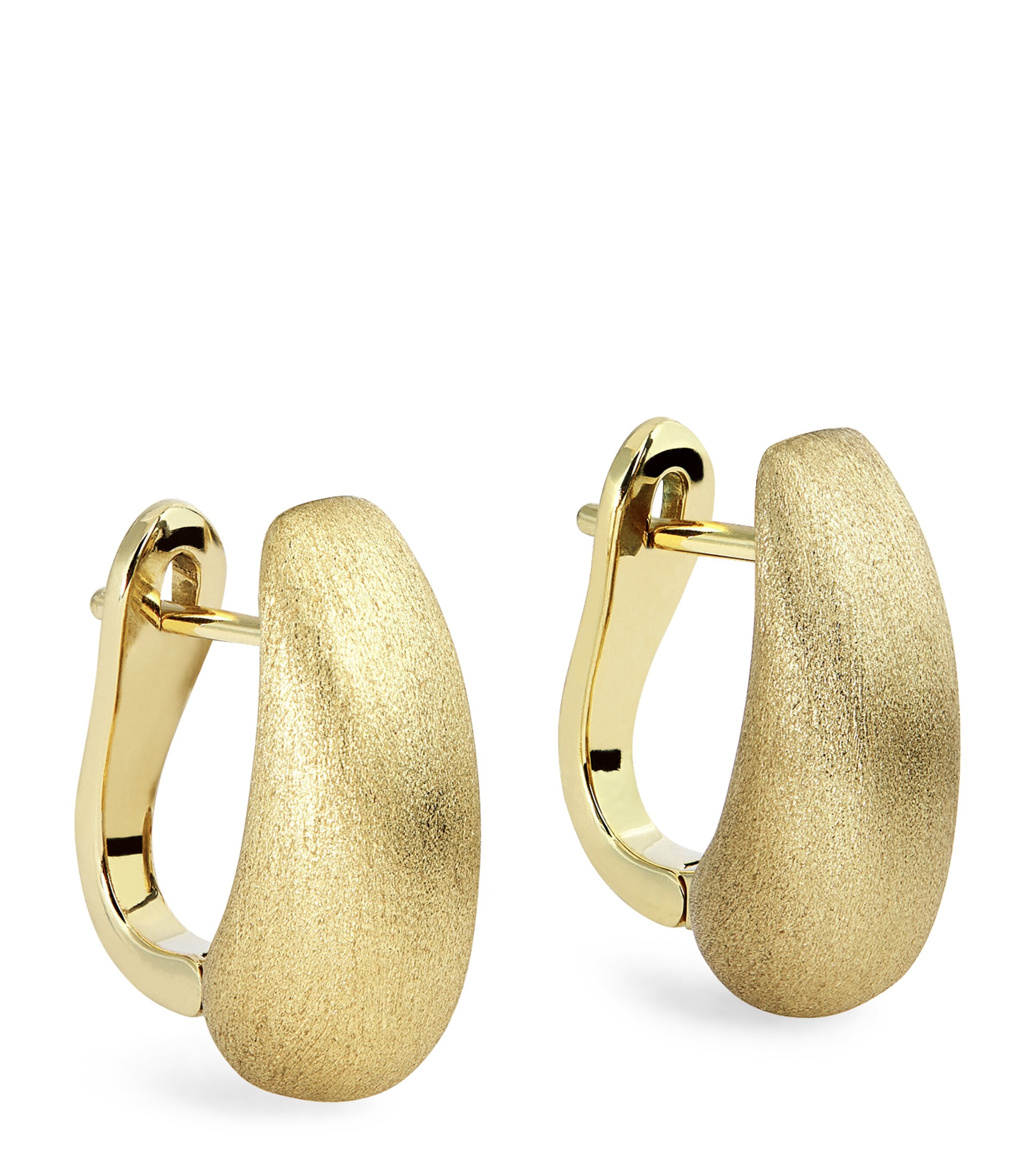 Yellow Gold Holly Huggie Earrings YELLOW GOLD Image 1