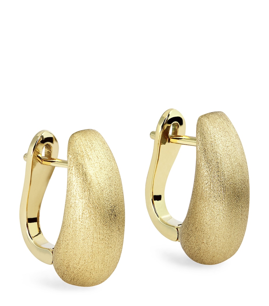 Yellow Gold Holly Huggie Earrings YELLOW GOLD Image 1