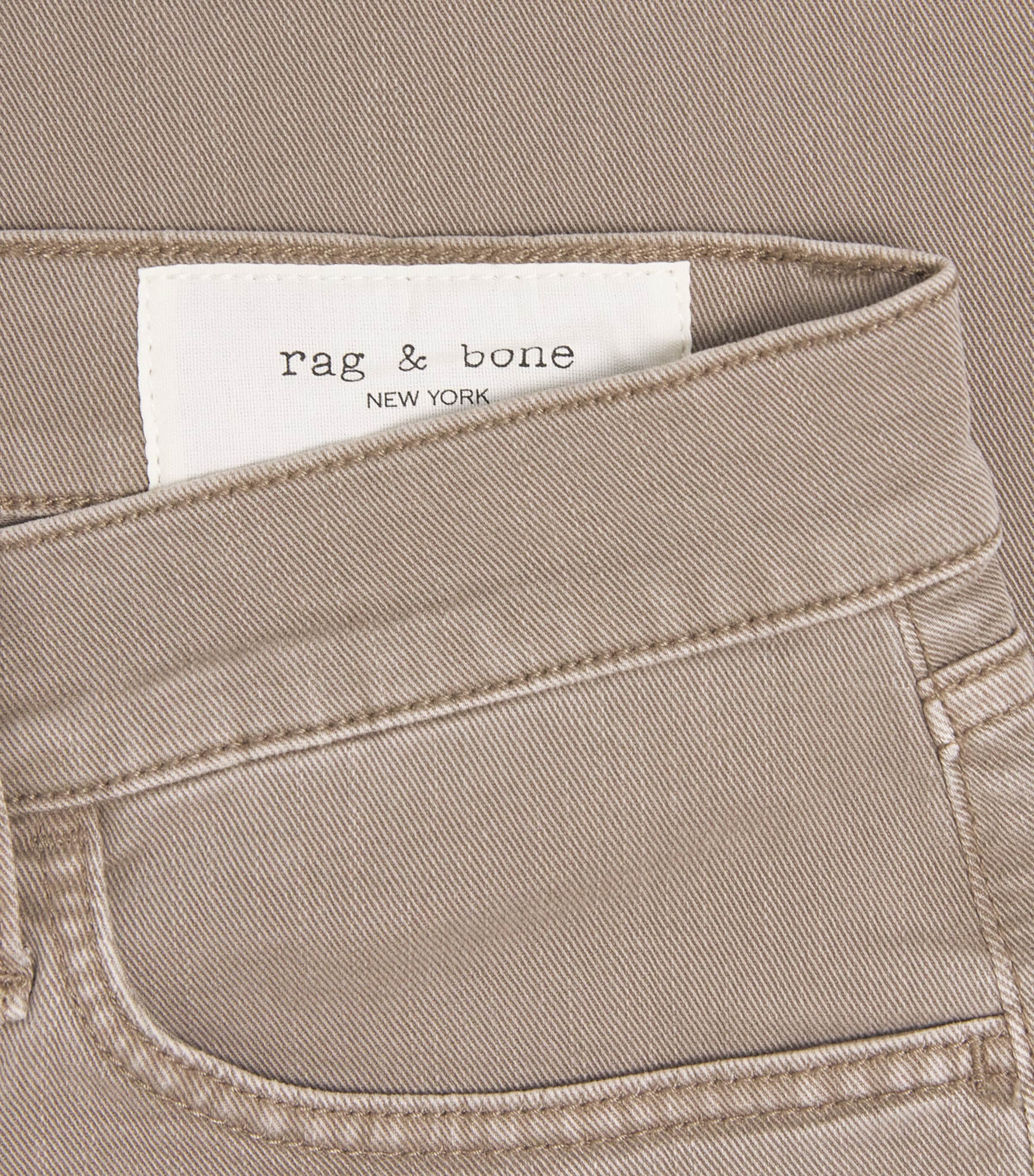 Rag & Bone Mens Fit 2 Slim Jeans Dark Taupe Image 6