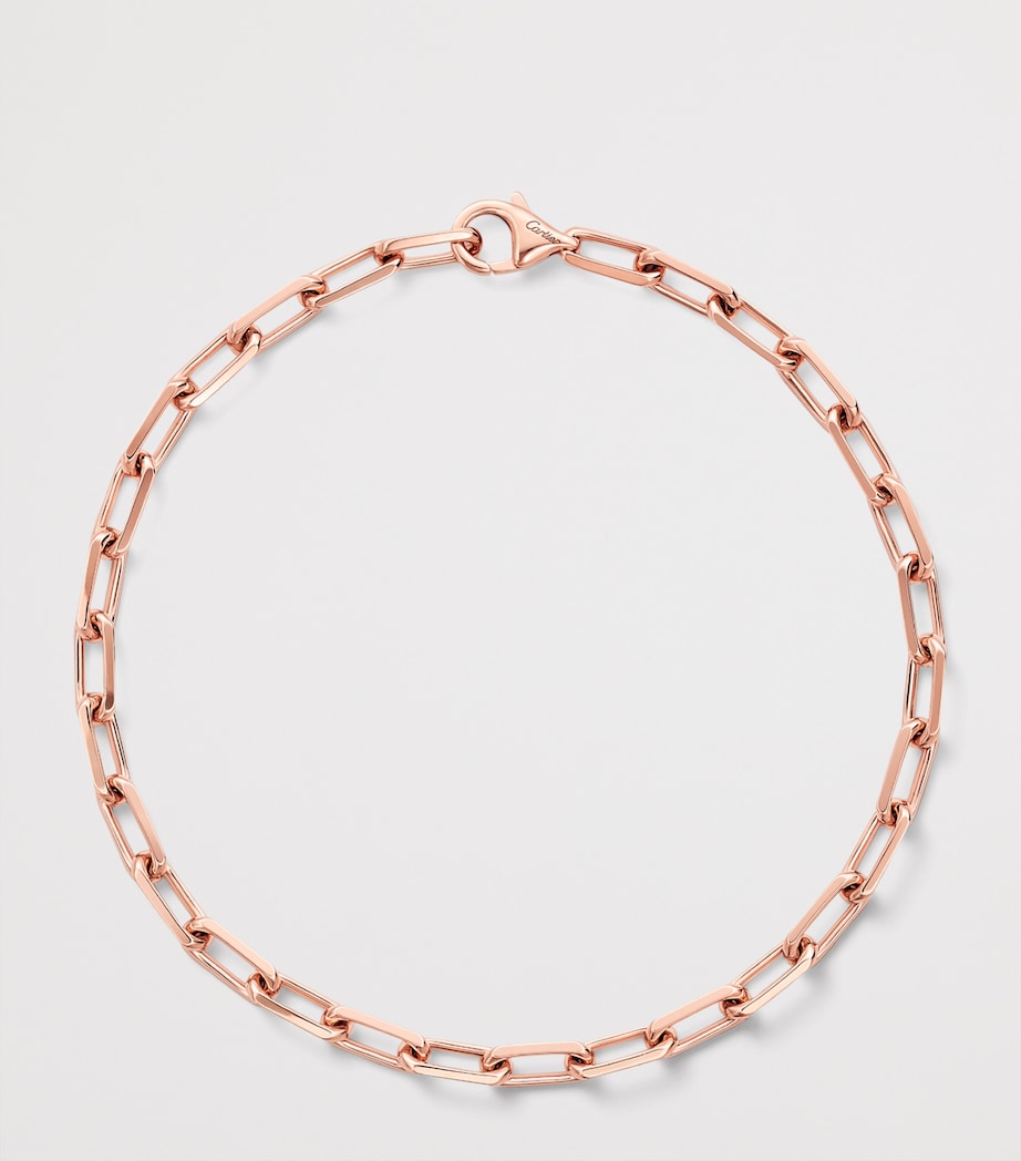 Small Rose Gold Santos de Cartier Chain Bracelet ROSE GOLD Image 2