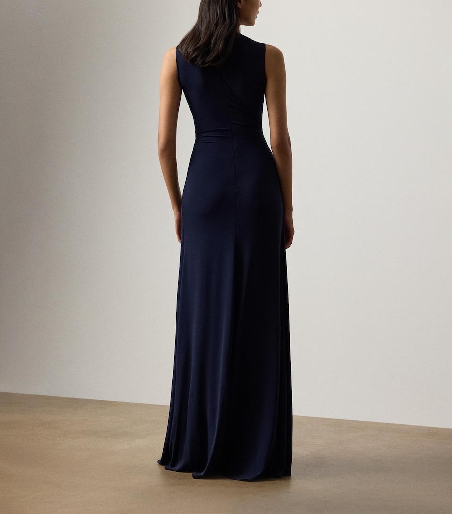 Pleated Zach Maxi Dress NAVY-410 Image 3