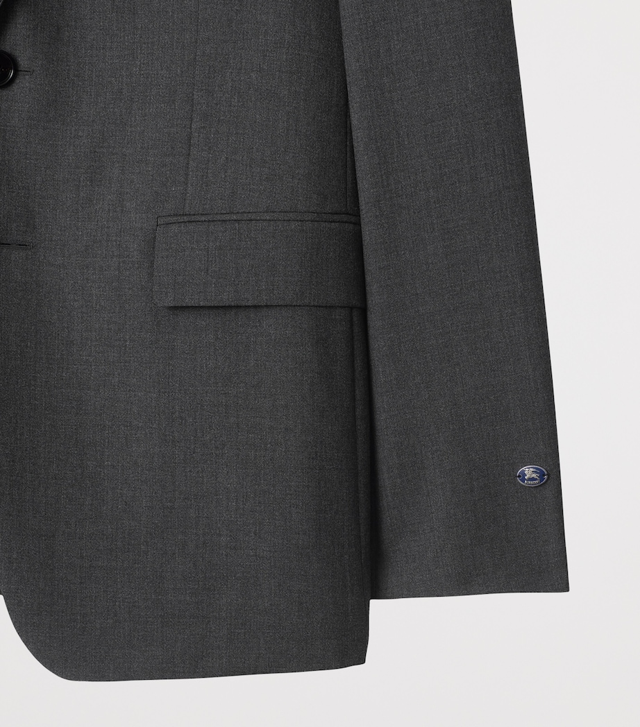 Wool Slim Blazer ROCK Image 5