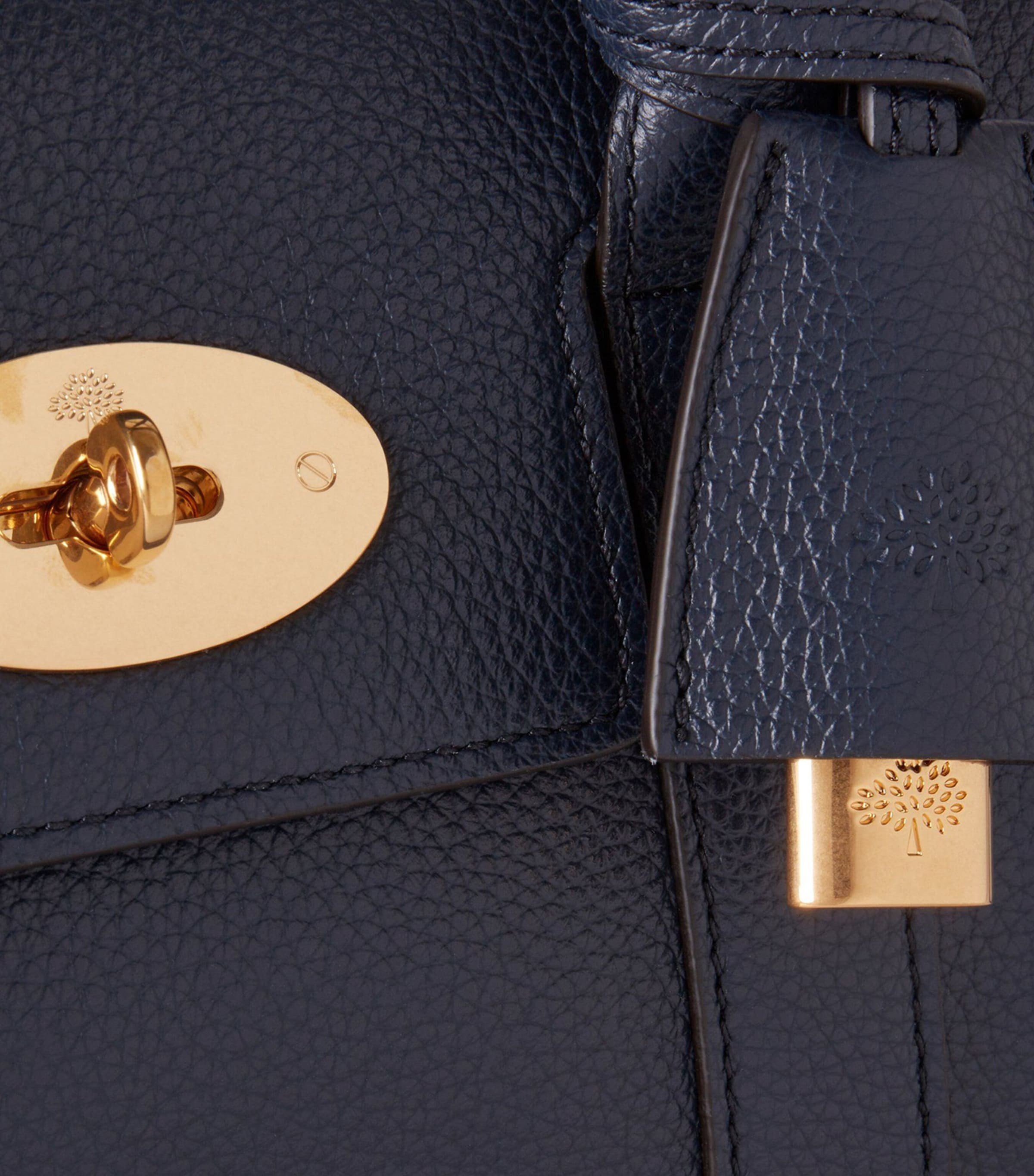 Mulberry Small Leather Bayswater Satchel Bag Night Sky Image 5