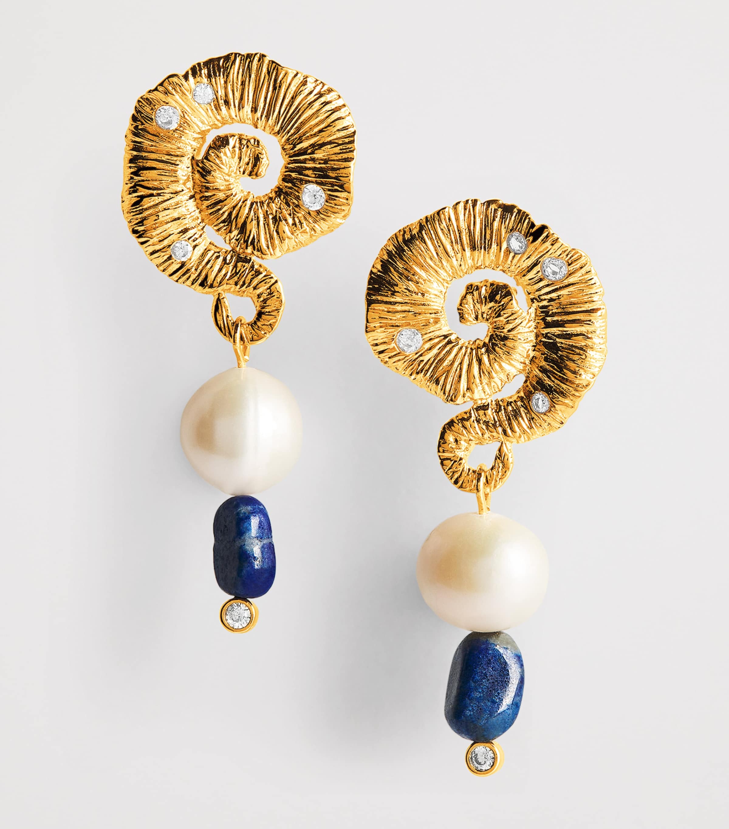 Anni Lu Gold-Plated Jetset Earrings Gold Image 5