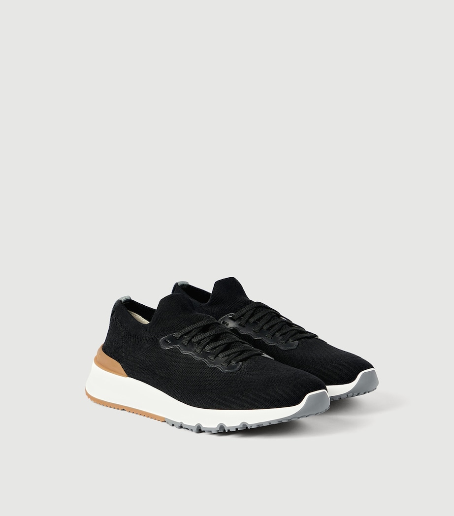 Brunello Cucinelli Cotton Knitted Sneakers Image 3