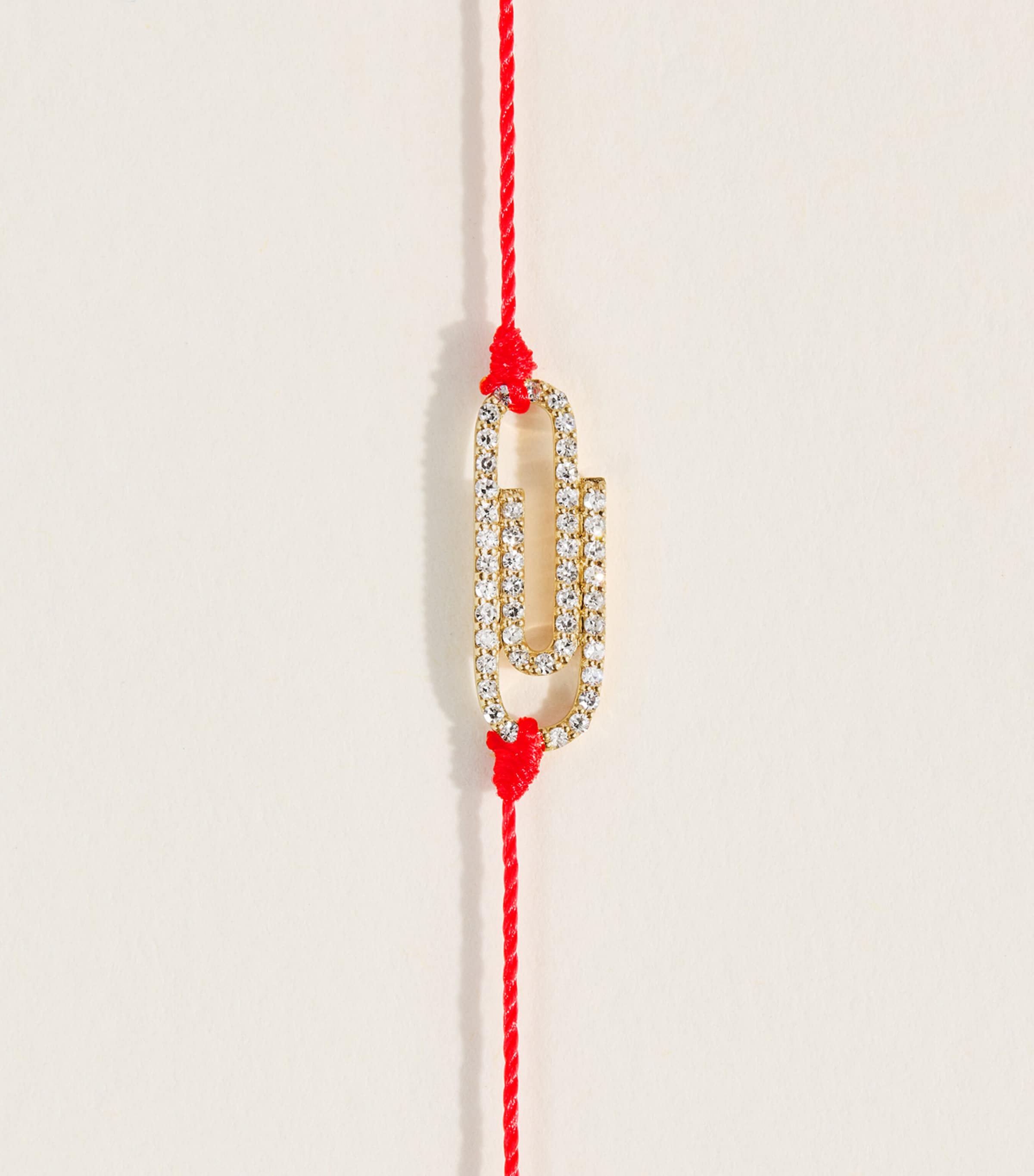 Redline Yellow Gold and Diamond Trombone Bracelet Red Image 4