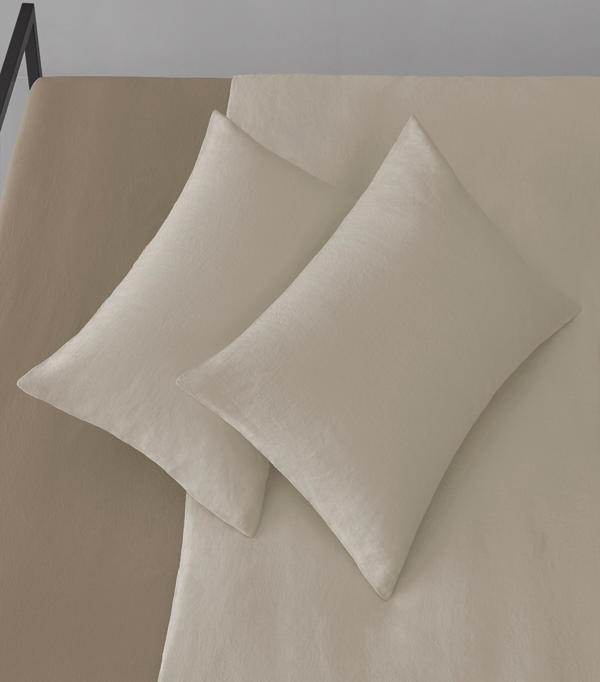 Society Limonta Linen Rem Super King Duvet Cover Set (260cm x 220cm) Marmo Image 3