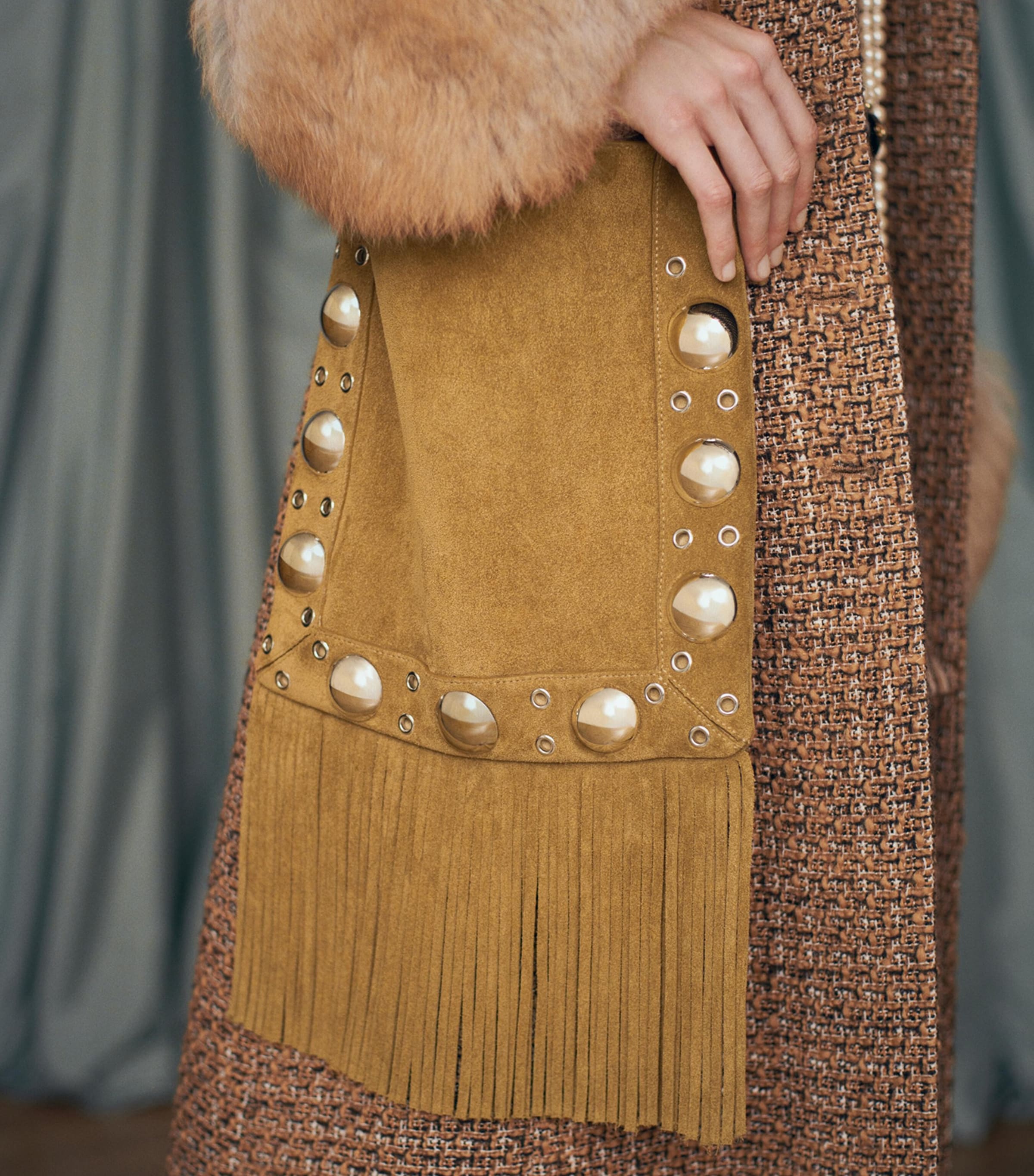Valentino Garavani Suede Nellcote Cross-Body Bag | Harrods AE