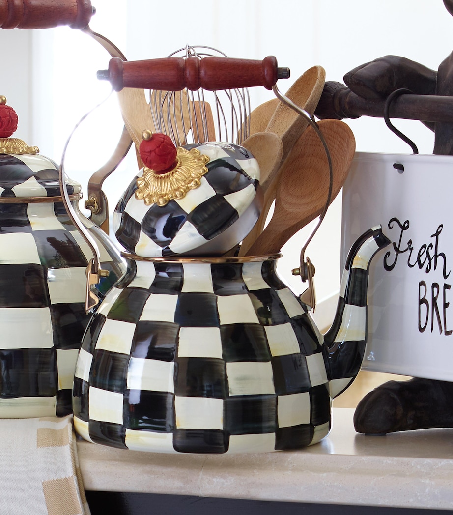 Courtly Check Tea Kettle BLACK Image 2