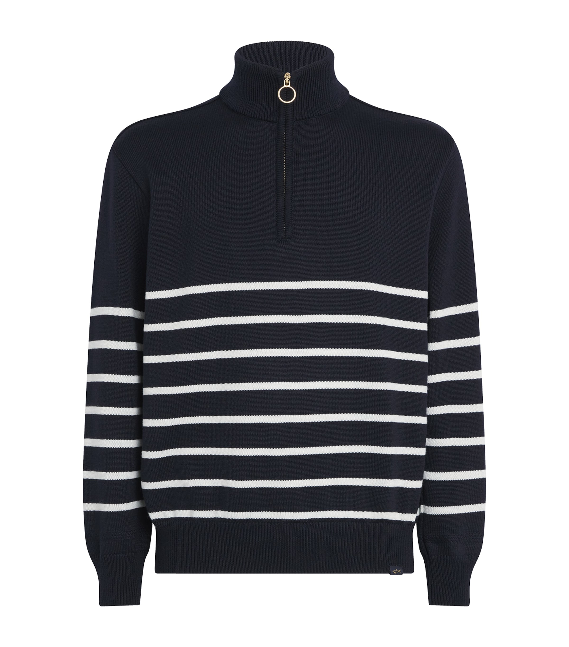 Wool-Blend Striped Sweater 212 BLUE-CREAM Image 1