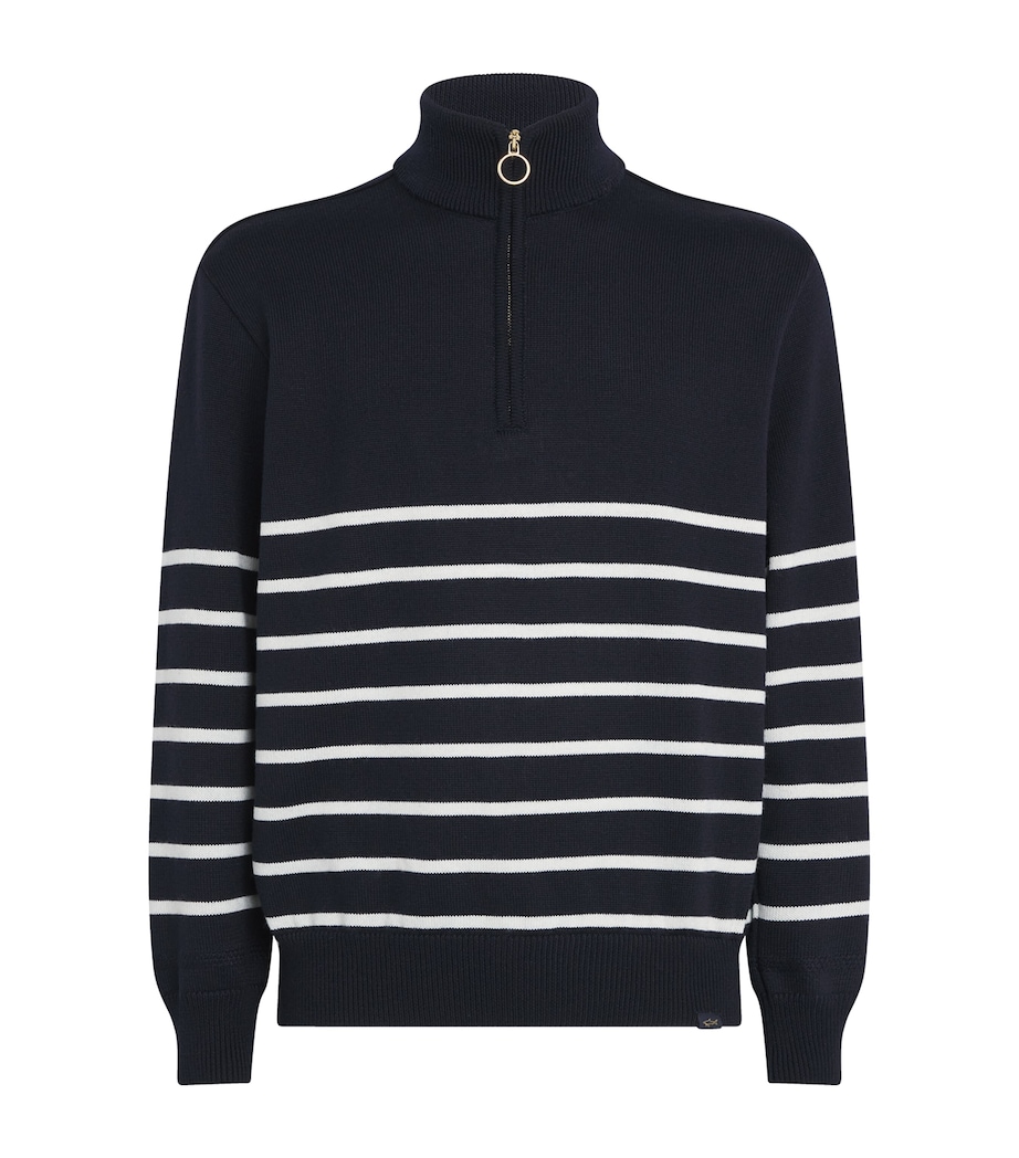 Wool-Blend Striped Sweater 212 BLUE-CREAM Image 1