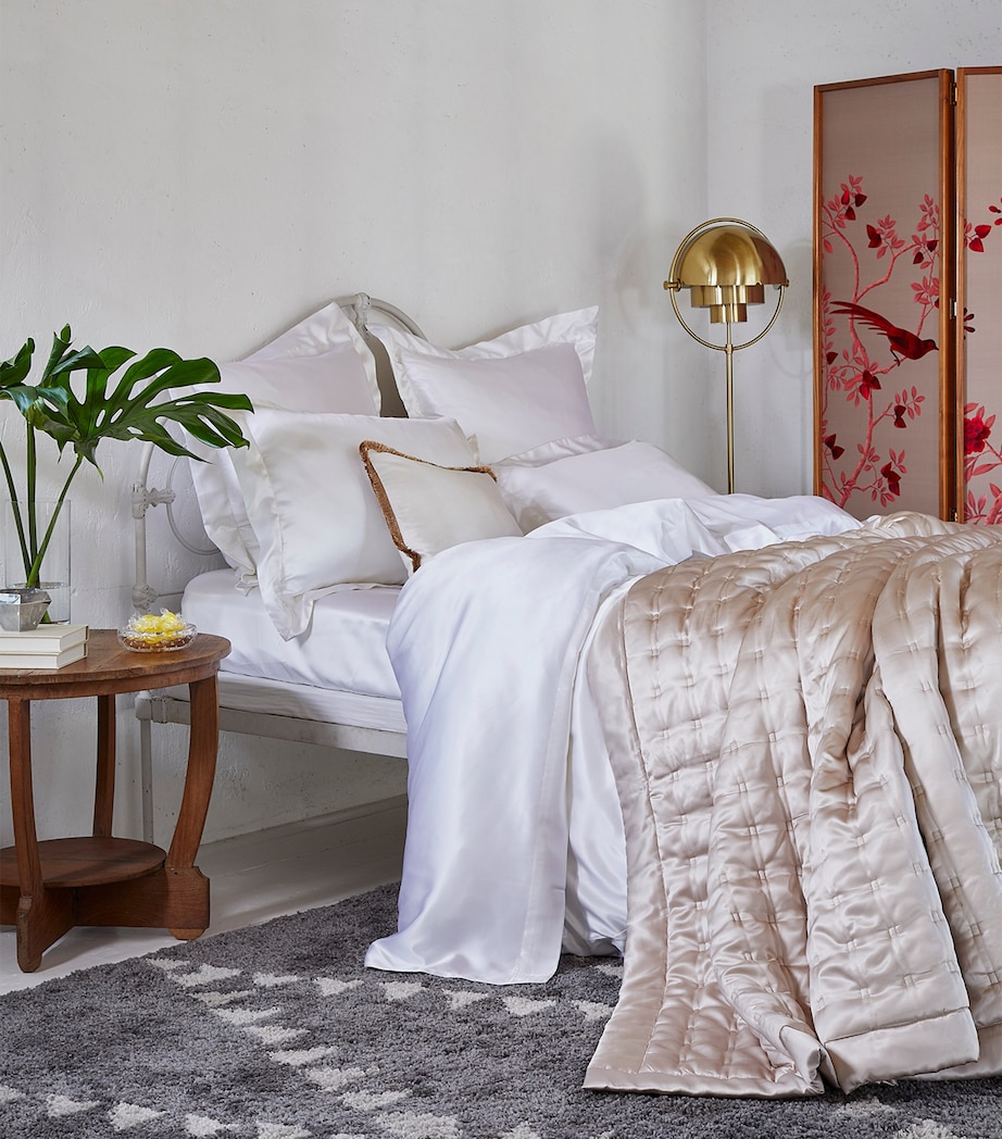 Silk Super King Windsor Duvet Cover (270cm x 270cm) BLUSH Image 2