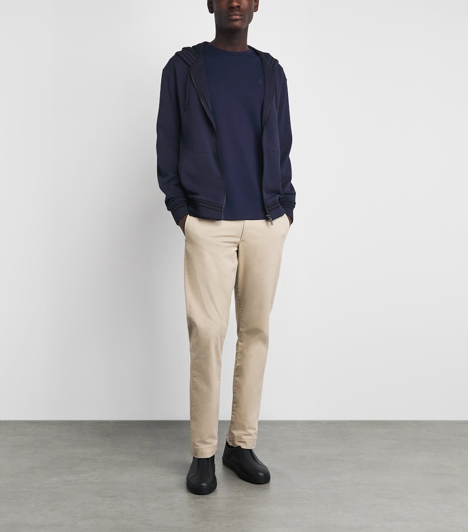 Bogner Mens Supima Cotton Arvid Sweater Navy Image 2