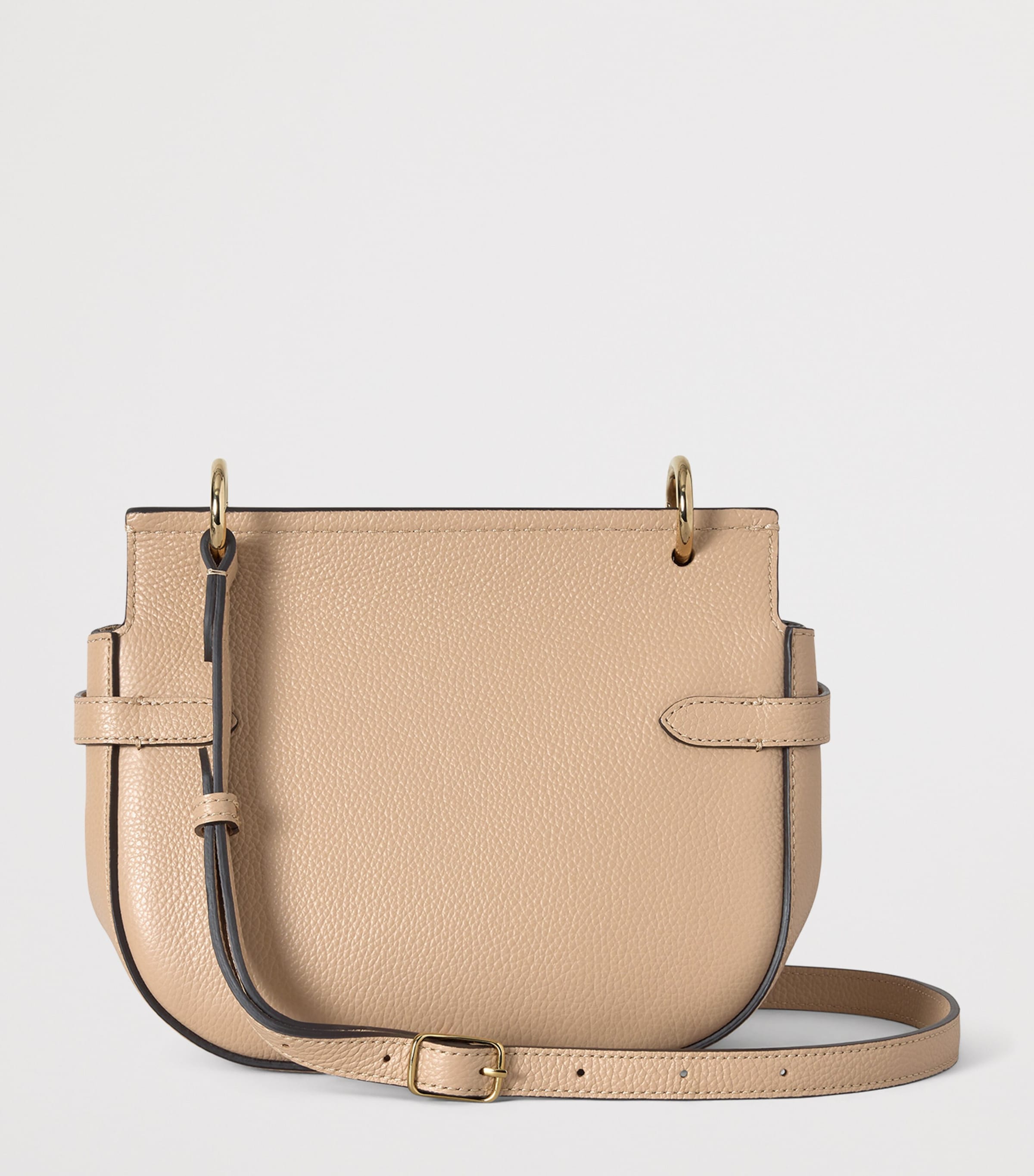 Mulberry Small Leather Amberley Satchel Cross-Body Bag Crumpet Image 4