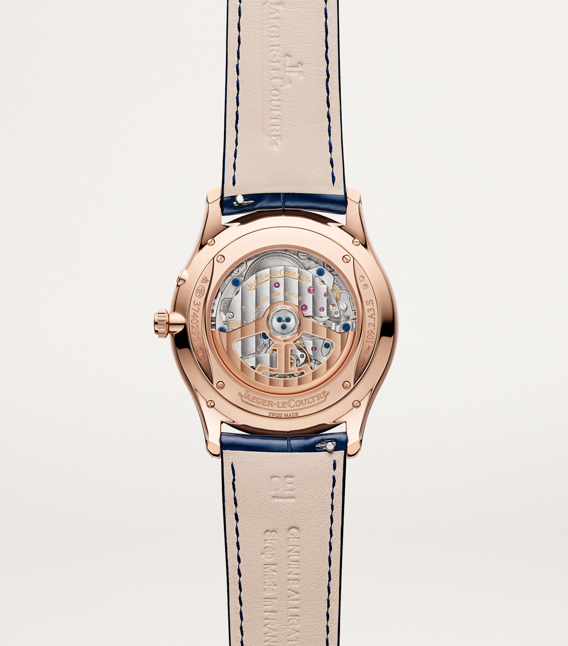 Rose Gold Master Ultra Thin Power Reserve Watch 39mm PINK GOLD Image 7
