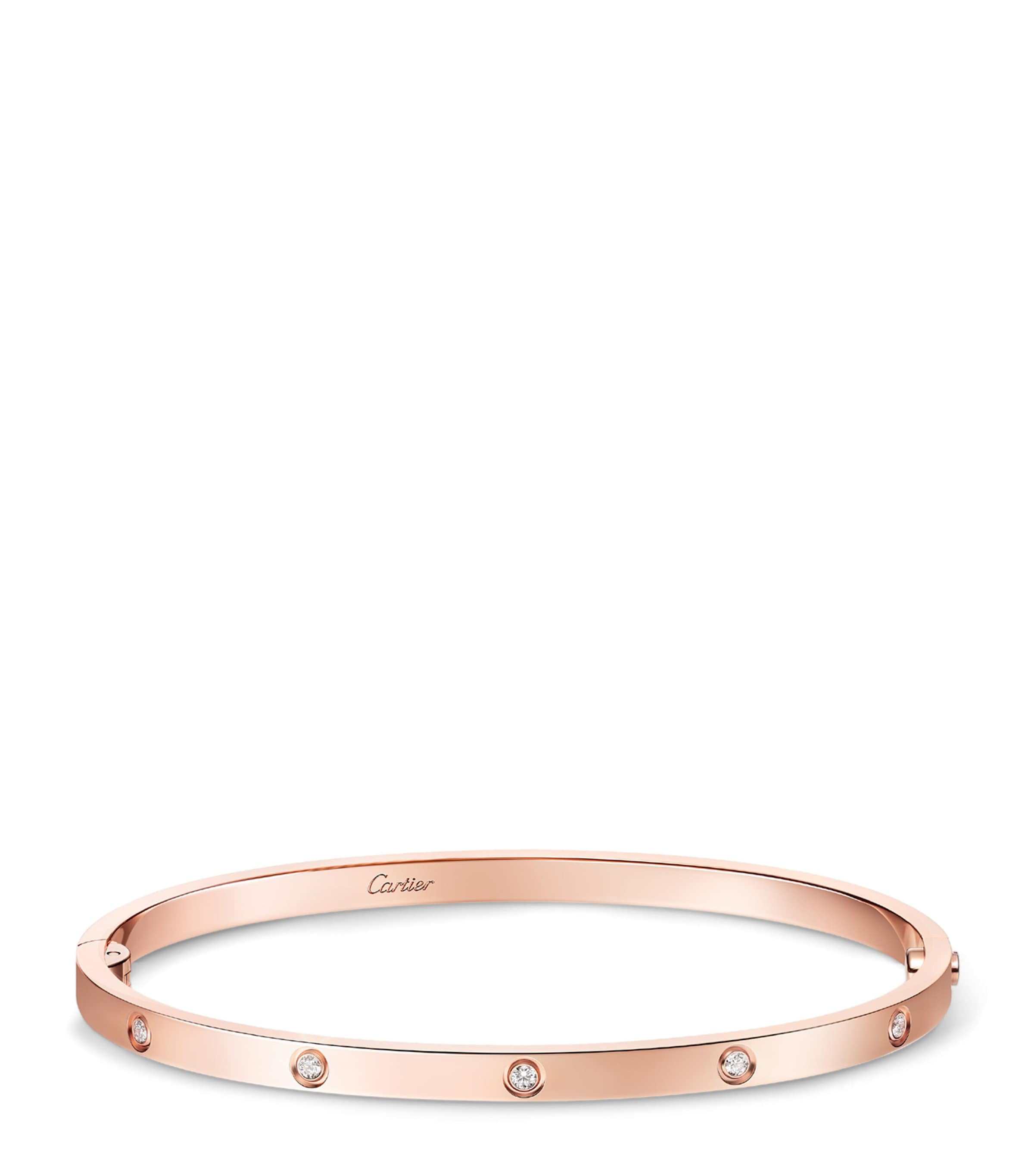 Cartier Small Rose Gold and Diamond LOVE Bracelet Rose Gold Image 13