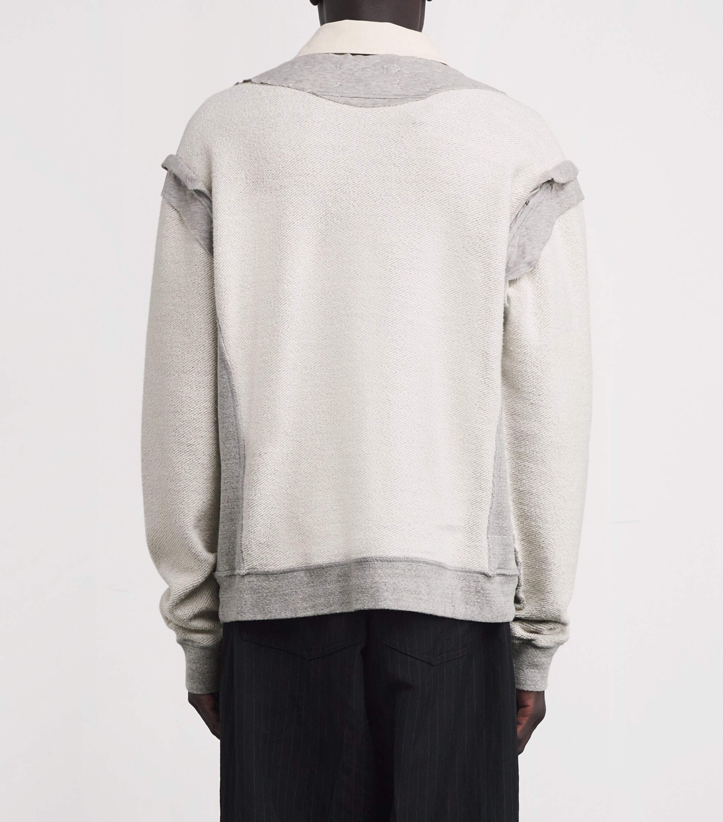 【MAISON MARGIELA】お買得★Cotton Reversed Polo スウェット Maison Margiela Cotton Four Stitch Reversed Polo Sweatshirt