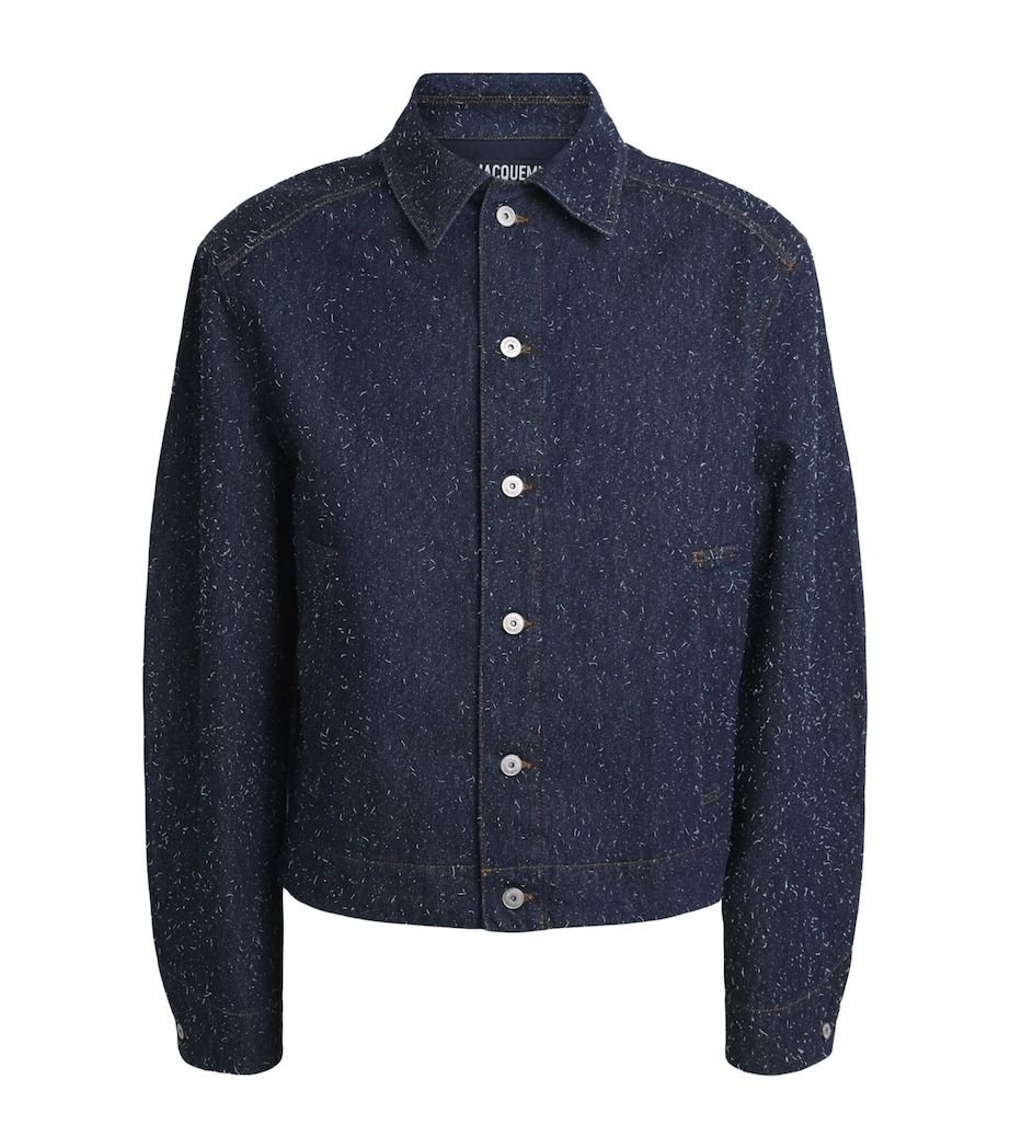 Jacquemus Mens Mirada Denim Jacket Navy Image 1