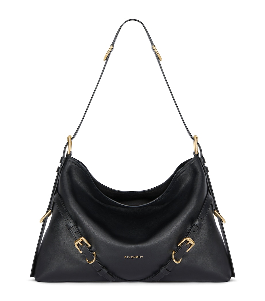 Medium Leather Voyou Top-Handle Bag BLACK Image 1