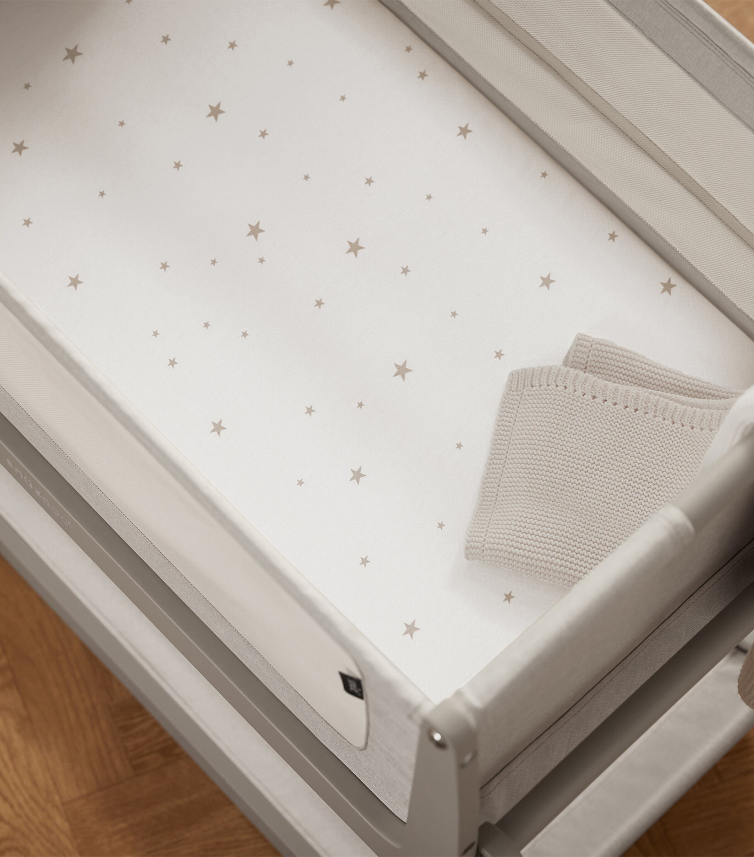 Crib Fitted Sheets (Pack of 2) WHITE STAR Image 3