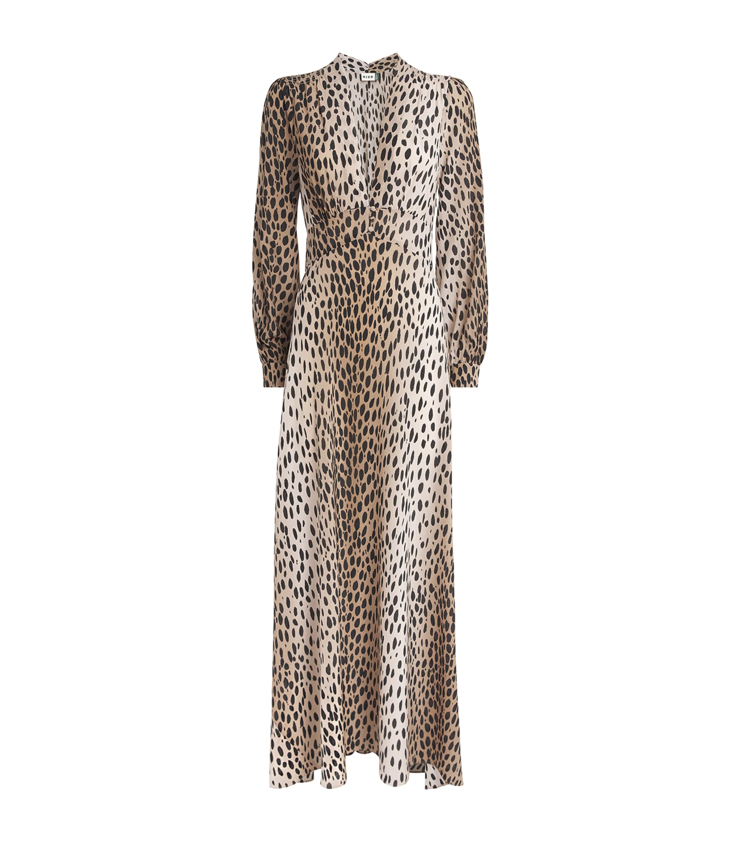 Shop Rixo London Silk Emory Maxi Dress