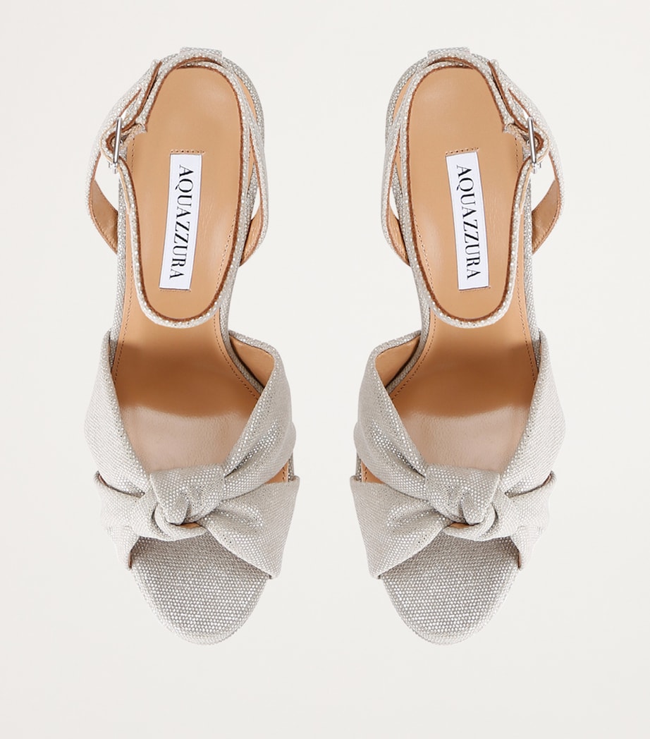 Cupid Aquazzura White Shoes Aquazzura Glittered Cupid Plateau