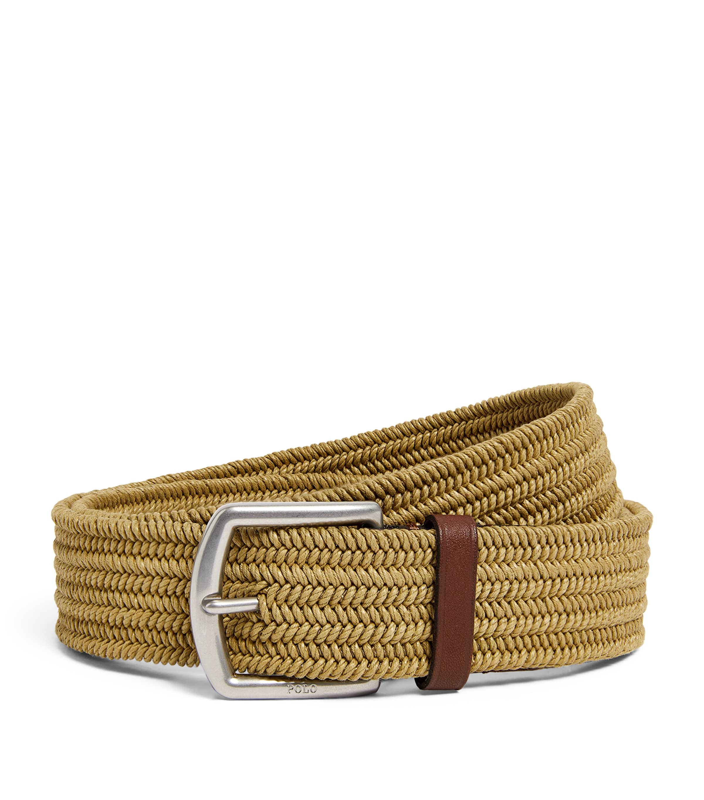 Polo Ralph Lauren Canvas Braided Belt Brown Image 1