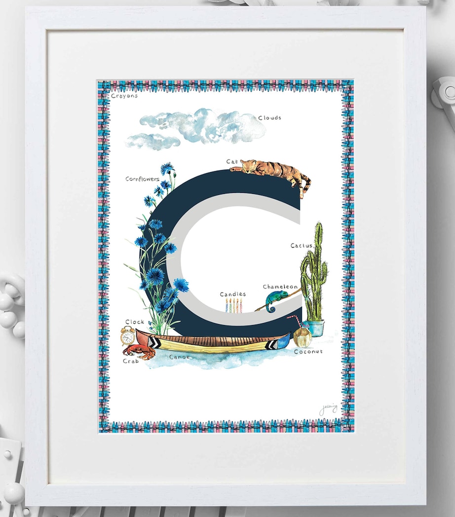 A4 Letter Print NAVY Image 2