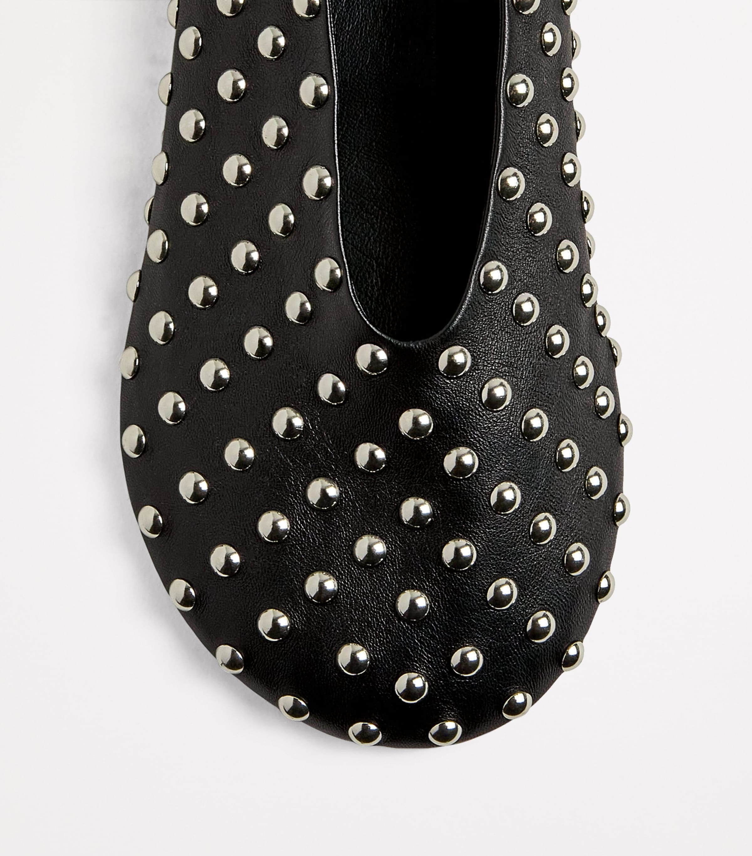 Jil Sander Leather Studded Ballet Flats | Harrods US