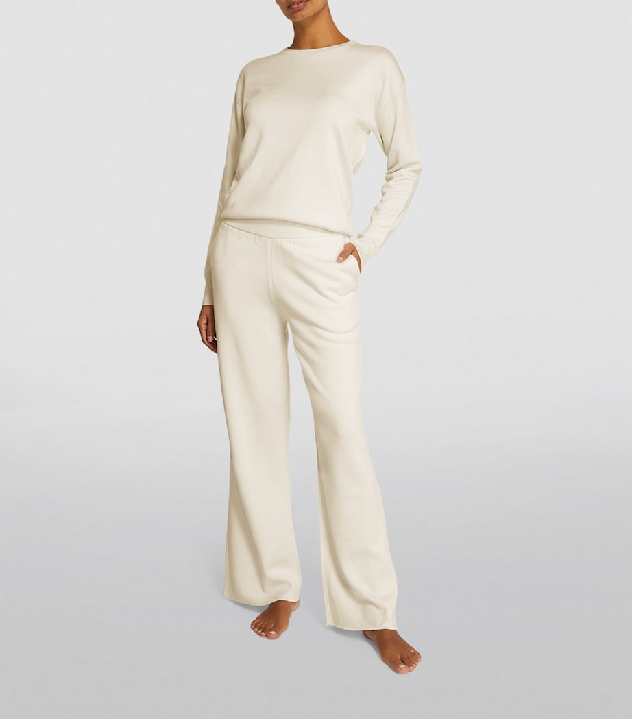 Silk-Blend Carmel Tracksuit ALASKA Image 2