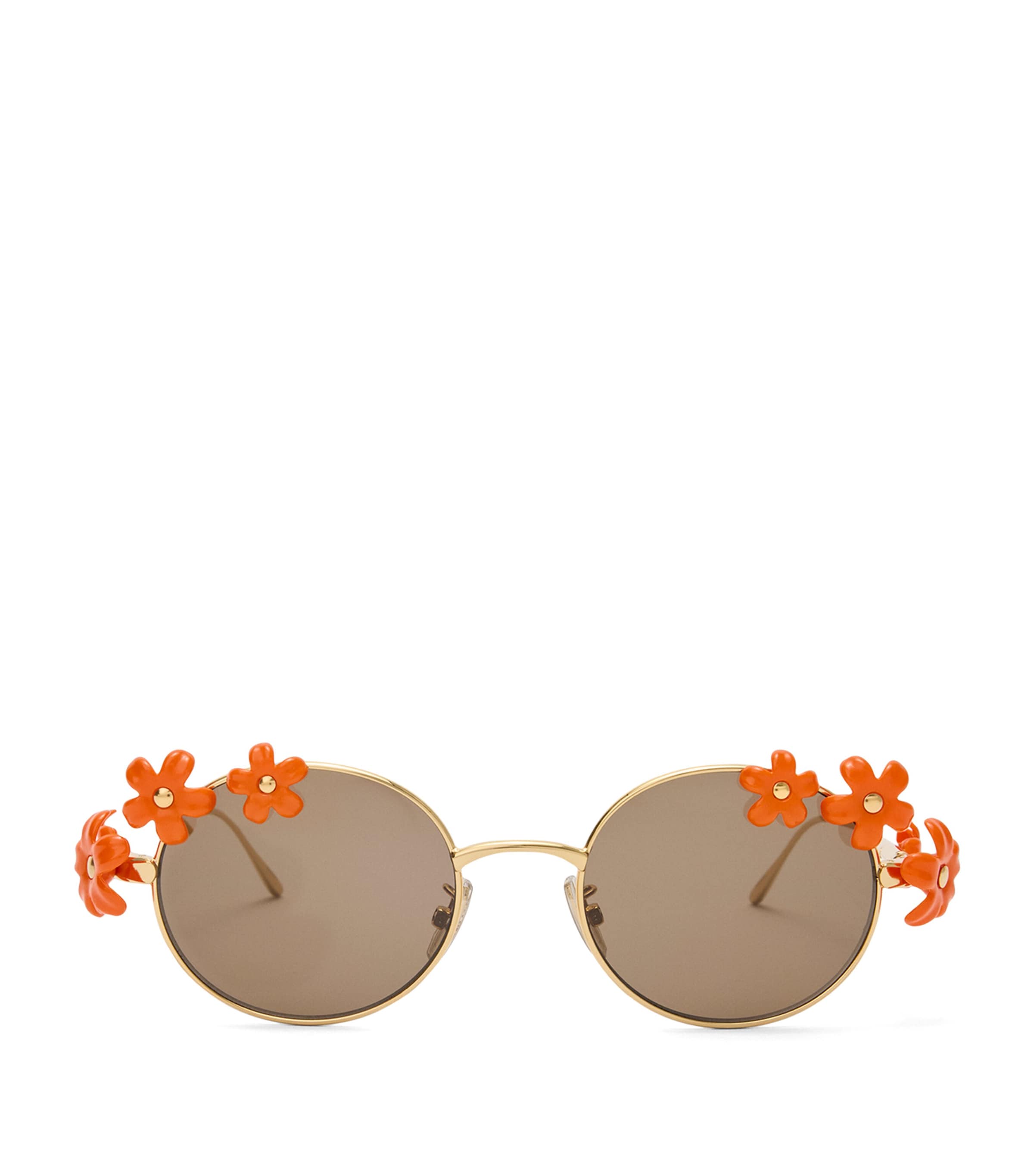 Loewe X Paula's Ibiza Metal Round Daisy Sunglasses