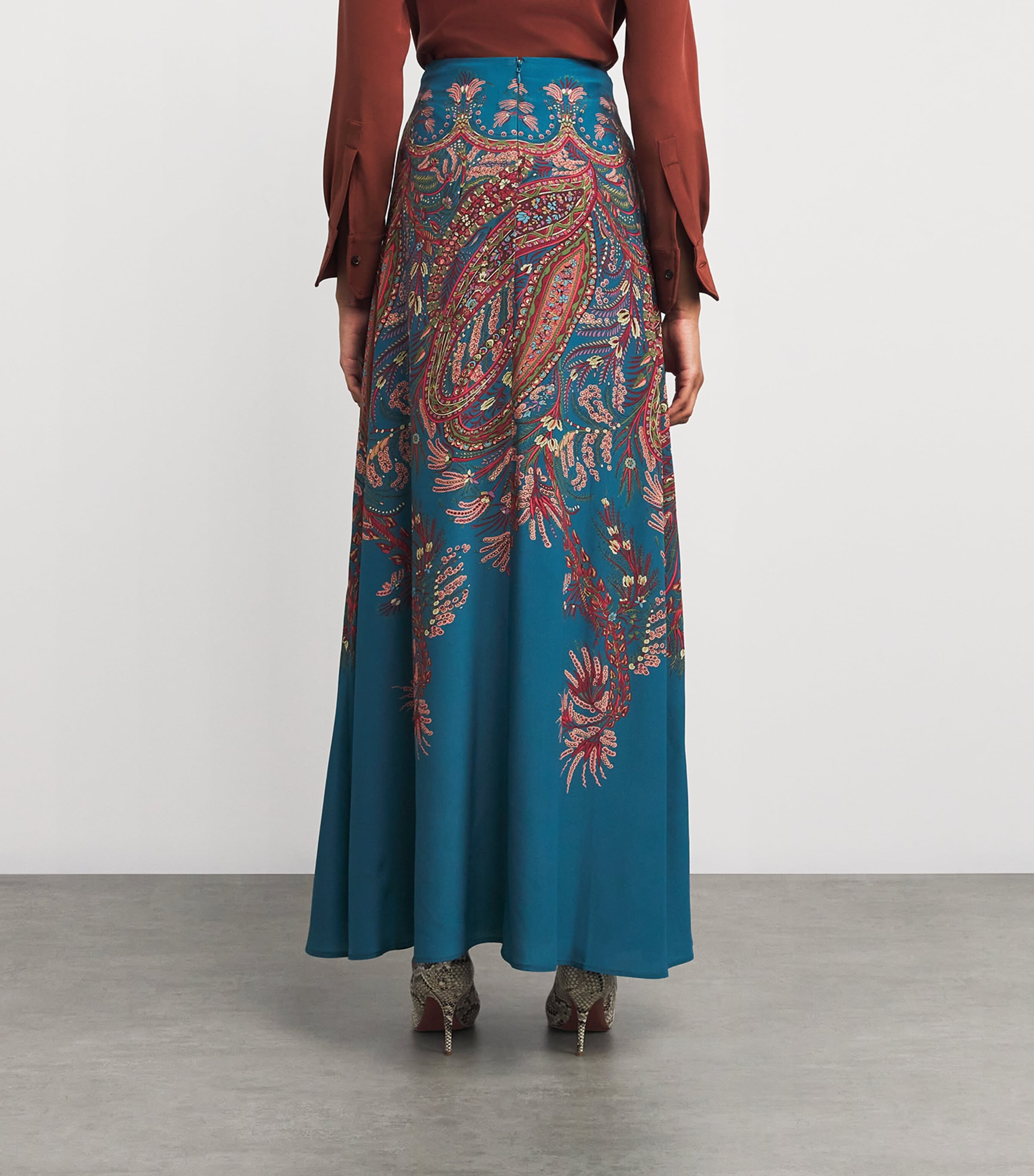 Etro Silk Paisley Maxi Skirt | Harrods US