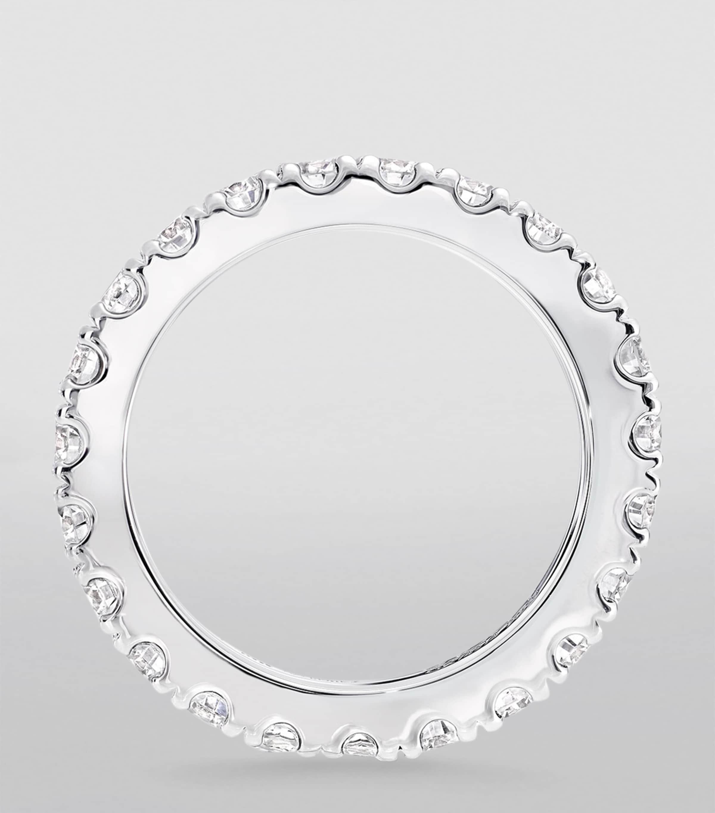 Platinum and Diamond Classic Eternity Ring PLATINUM Image 2