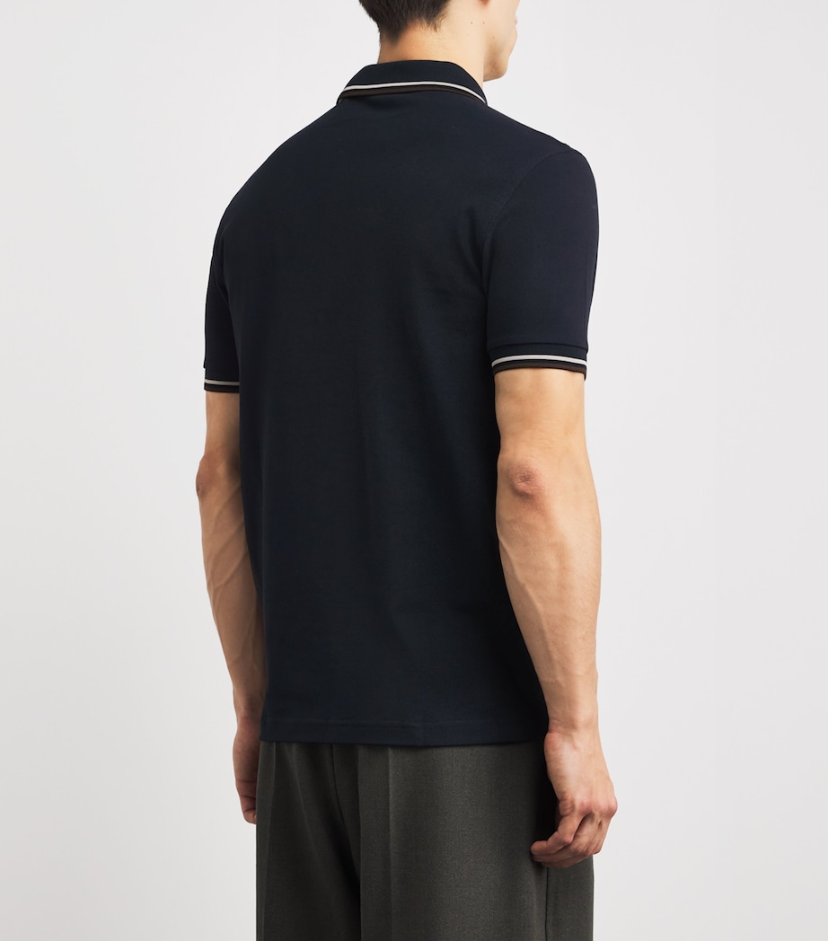Twin Tipped Polo Shirt 52A NAVY/WOAT/BNTOB Image 4