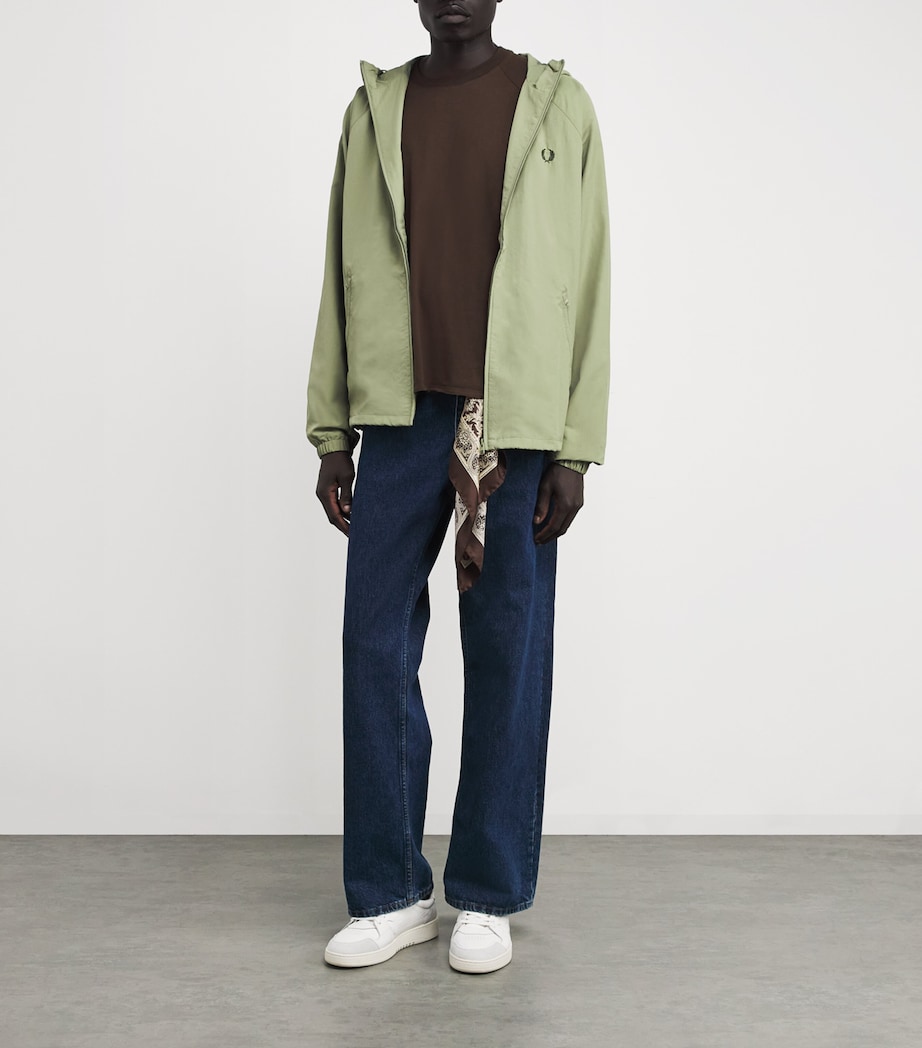 Shell Taslan Hooded Jacket X88OLIV MNT Image 2