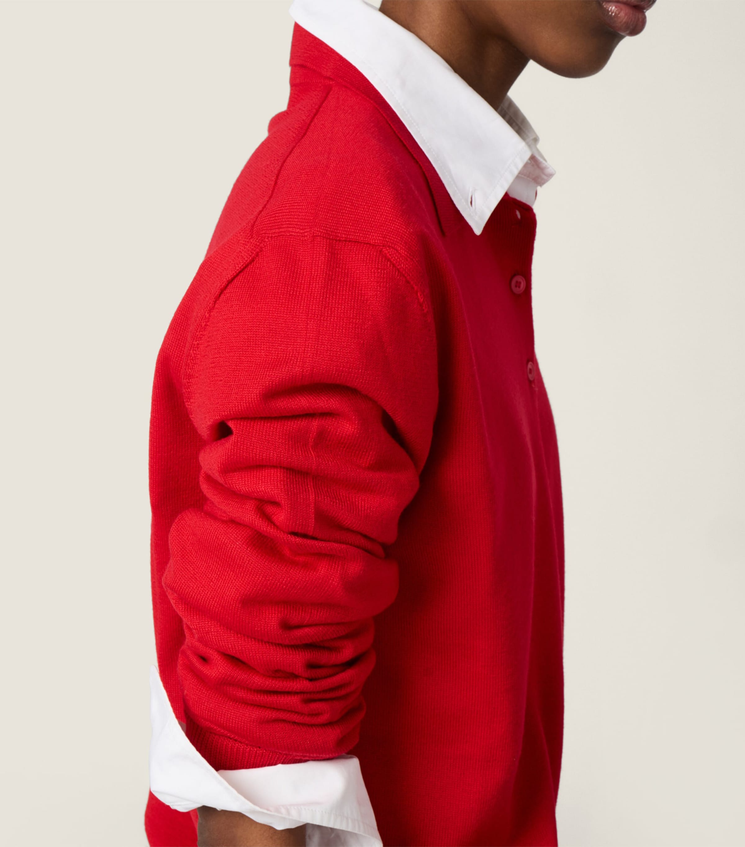 Miu Miu Womens Wool Polo Sweater Image 6