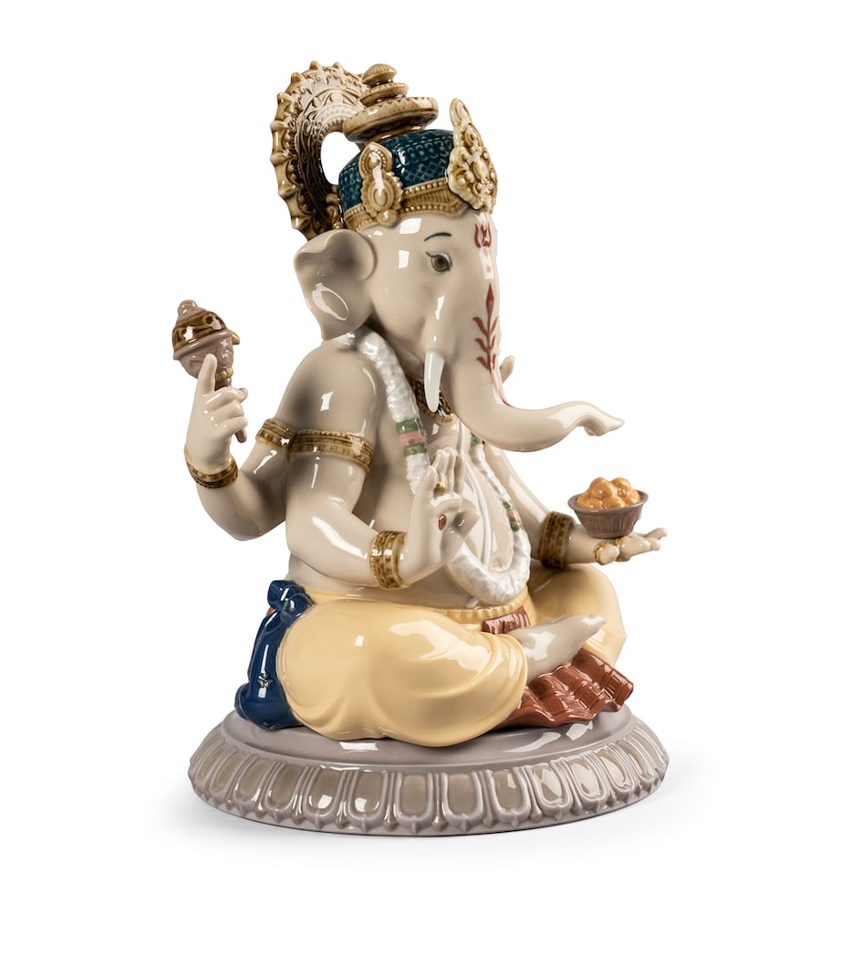 Lladró Lord Ganesha Figurine Beige Image 2