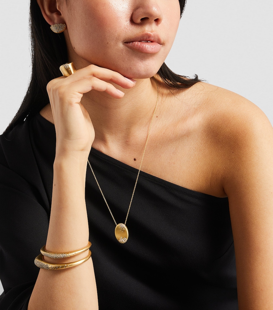 Yellow Gold and Champagne Diamond My Muse Storm Necklace YELLOW GOLD Image 4