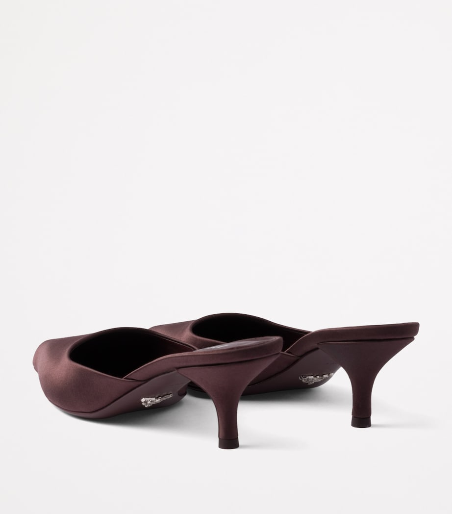 Satin Heeled Mules 10 F0007 Image 5