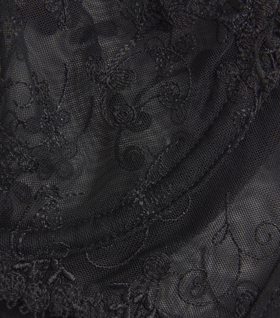 Lace Wish Half-Cup Bra 015 NOIR Image 4
