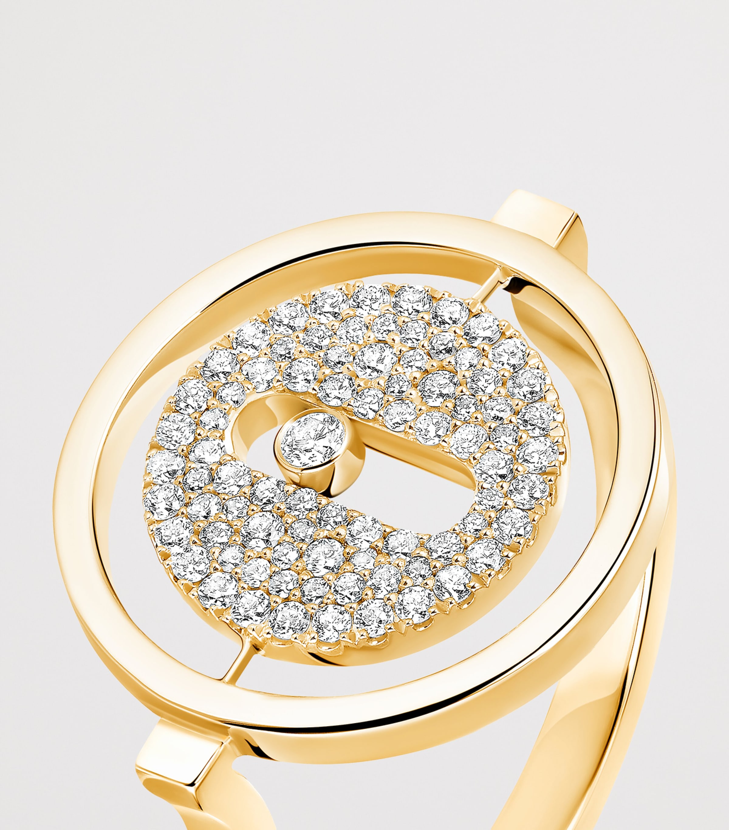 Messika Lucky Move Yellow Gold and Diamond Ring (0.25ct) Yellow Gold Image 3