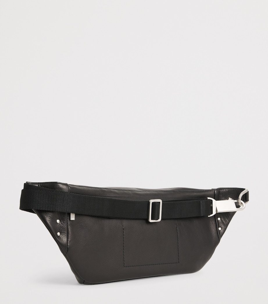 Rick Owens Large Leather Geo Belt Bag Black Image 3