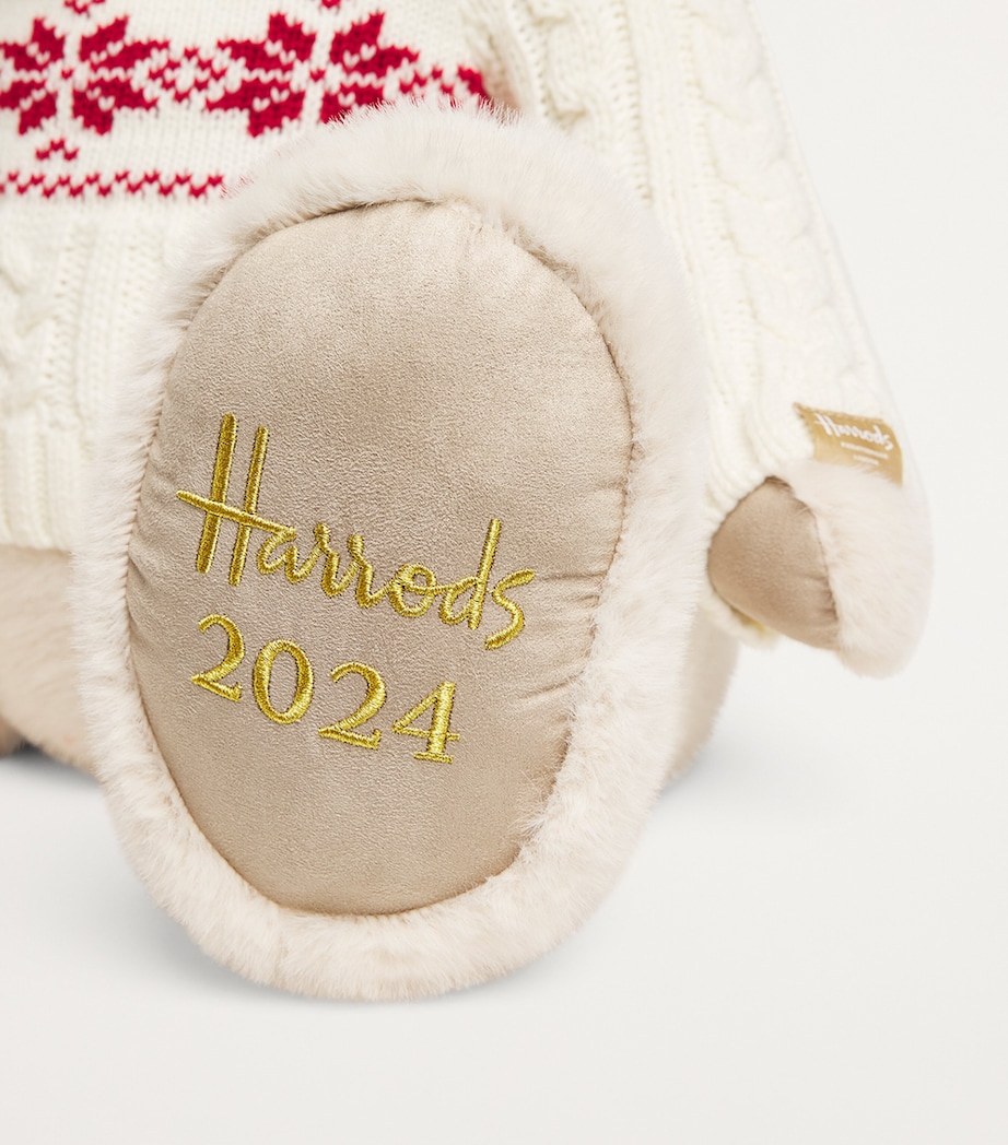 Harrods Christmas Bear 2024 Noah (51cm) Cream Image 5