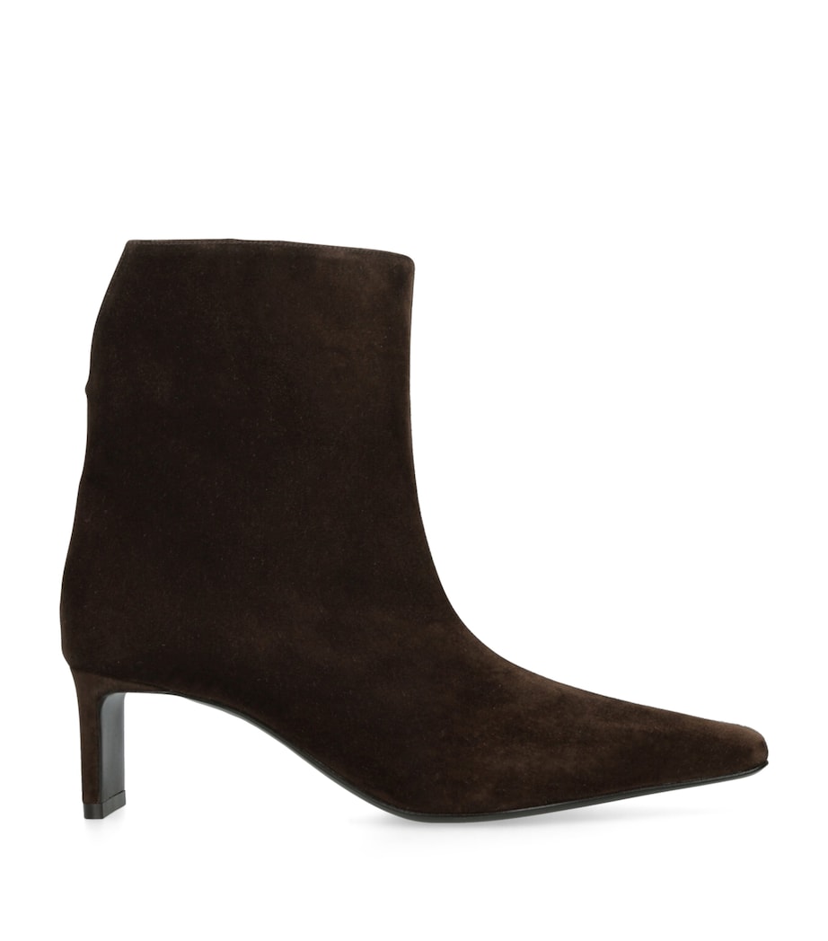 Suede Ona Ankle Boots 55 DARK BROWN Image 1