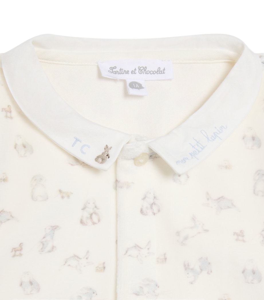 Cotton Embroidered-Collar Bodysuit (1-24 Months) 13NACRE Image 2