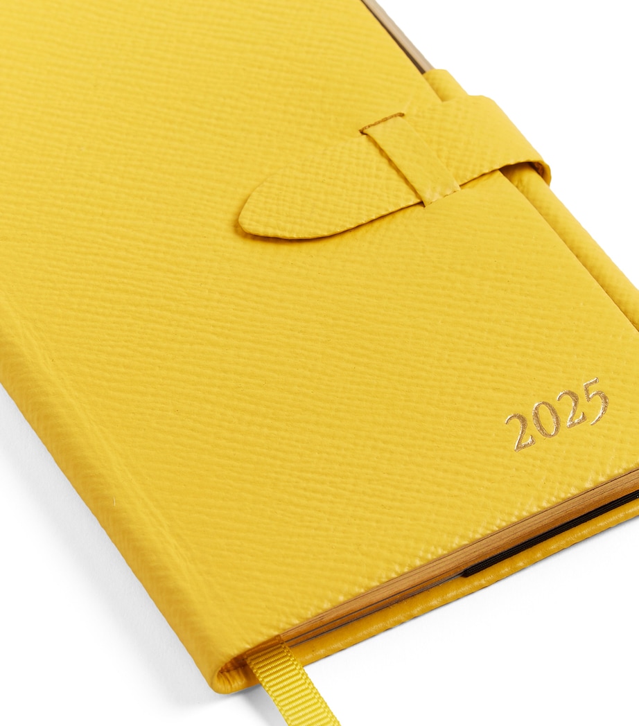 Panama Leather 2025 Weekly Diary LEMON Image 4