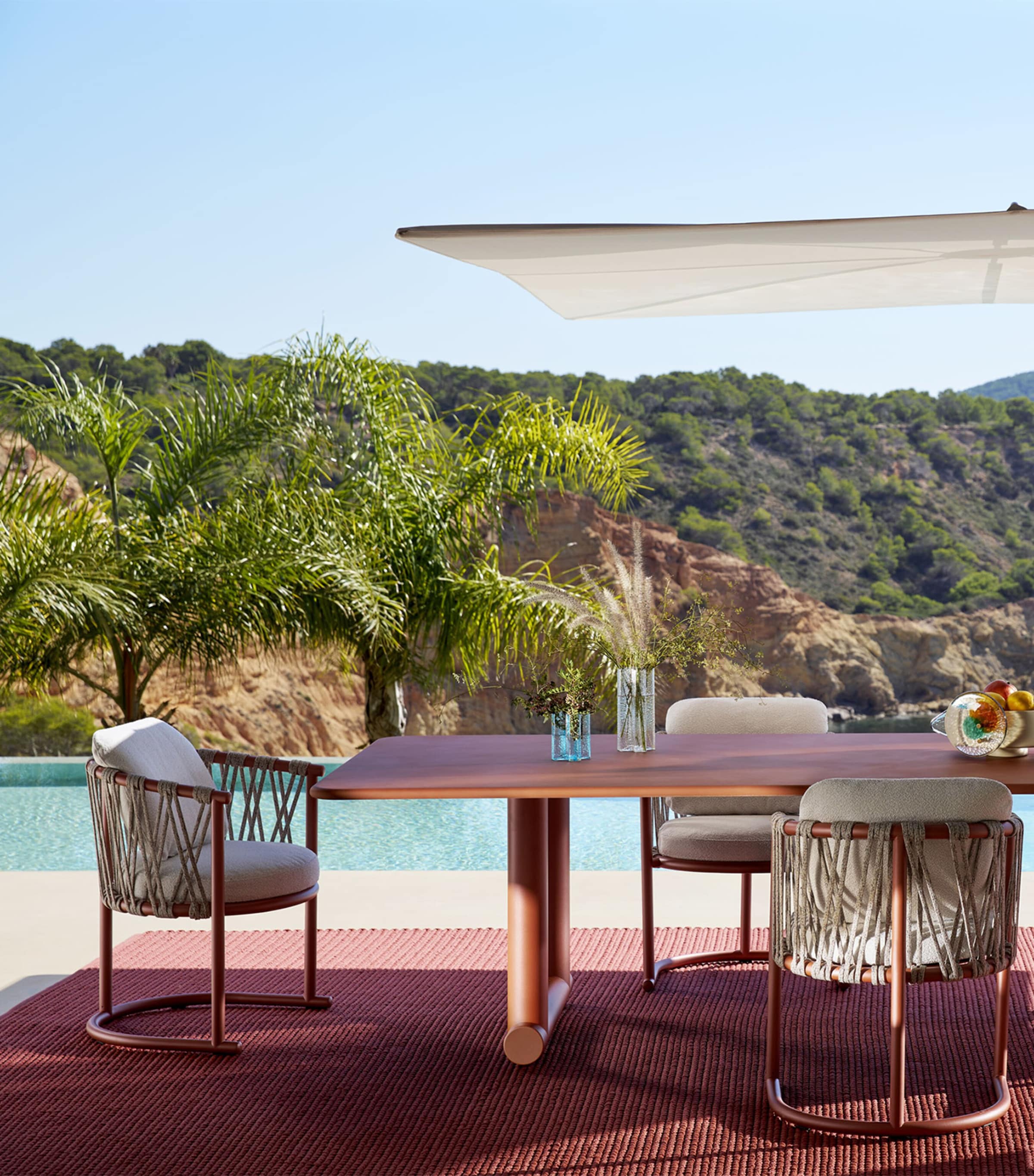 Concrete Trampoline Dining Table MULTI Image 2