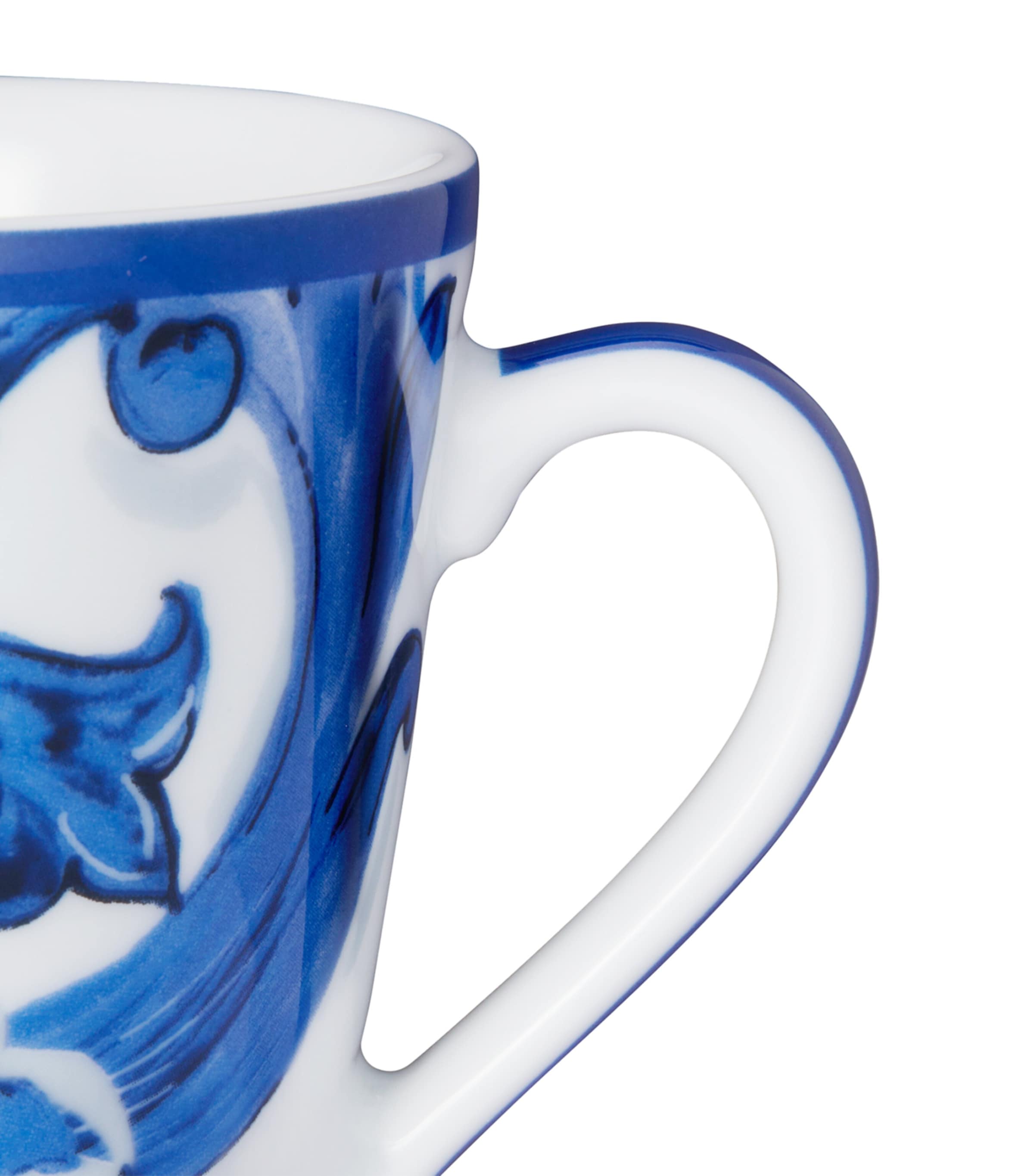Dolce&Gabbana Casa Blu Mediterraneo Majolica Mug Foglie Blu F D Image 2