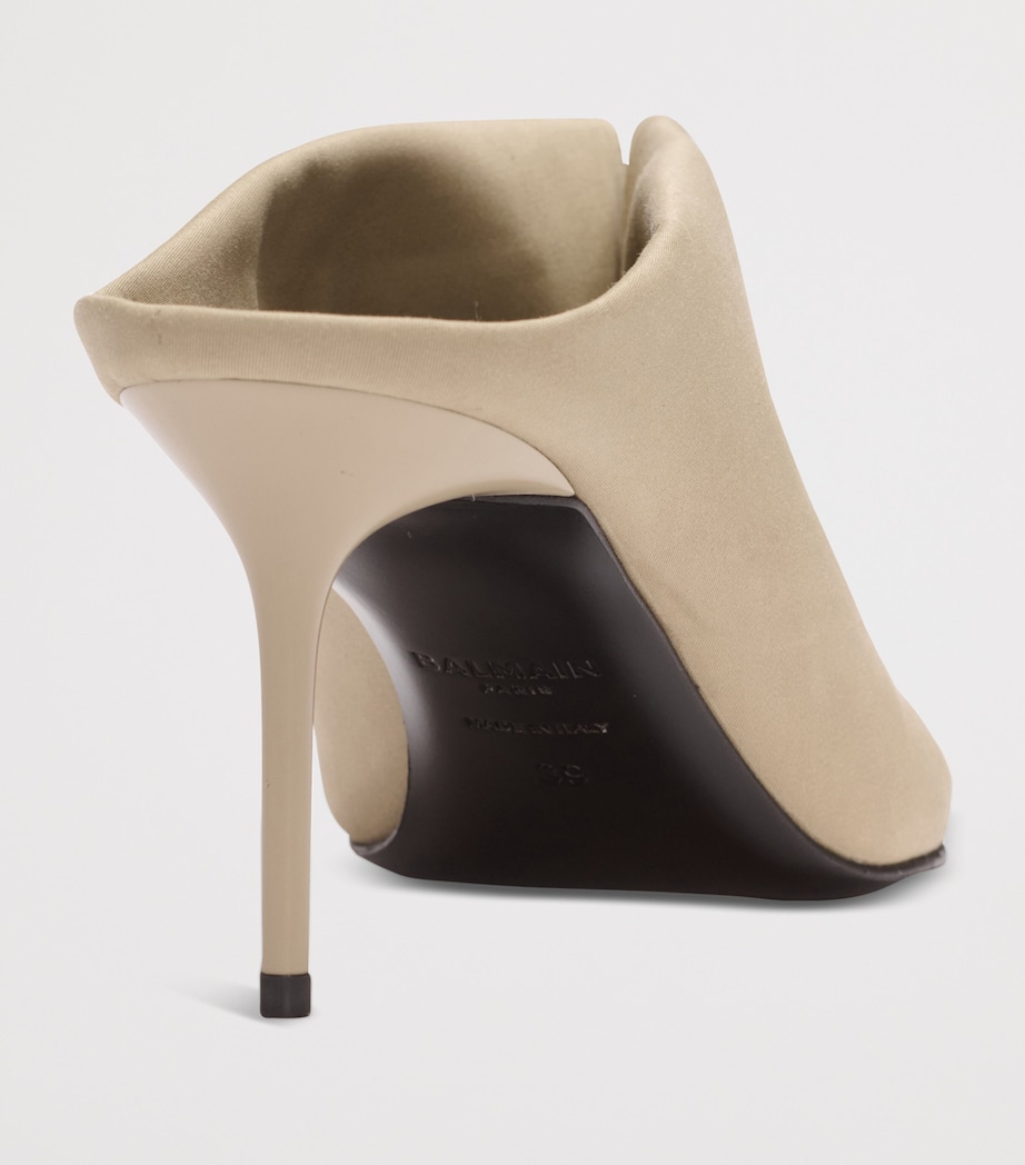 Pierced Heeled Mules 75 0AN SABLE Image 5