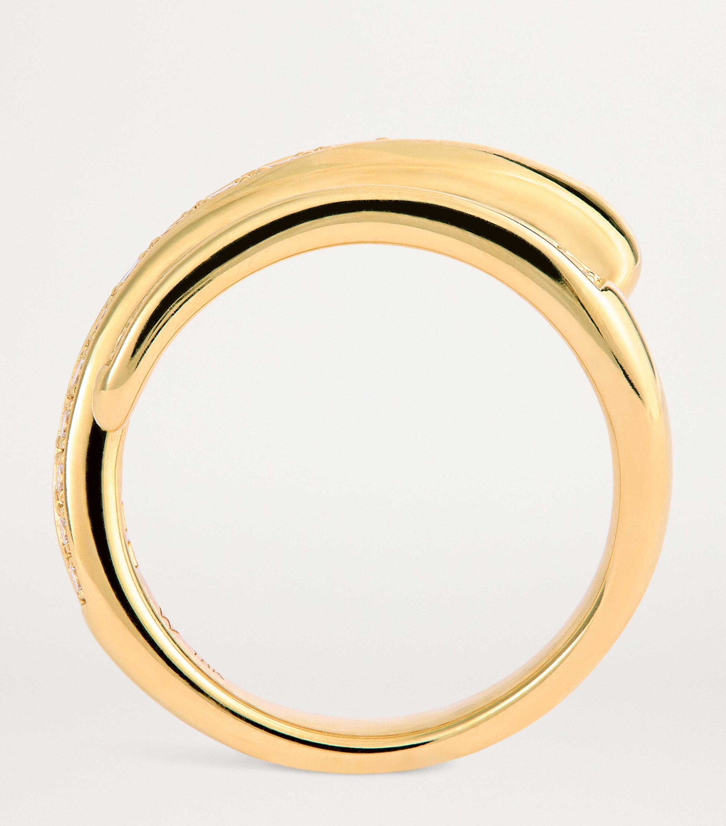 Emily P. Wheeler Yellow Gold and Diamond Wrap Ring Yellow Gold Image 3